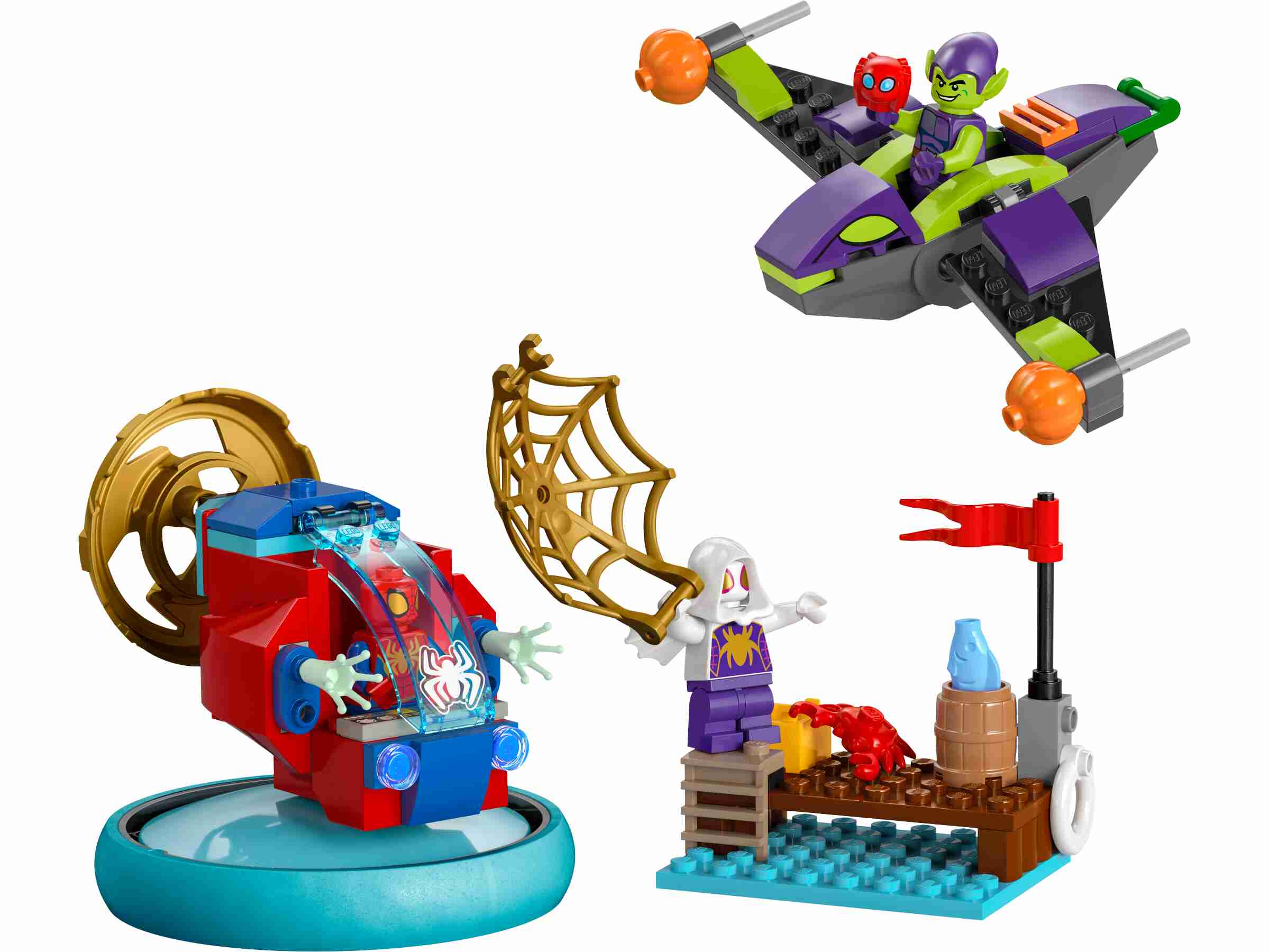 LEGO 10793 Marvel Spidey vs. Green Goblin, Spidey, Green Goblin und Ghost-Spider