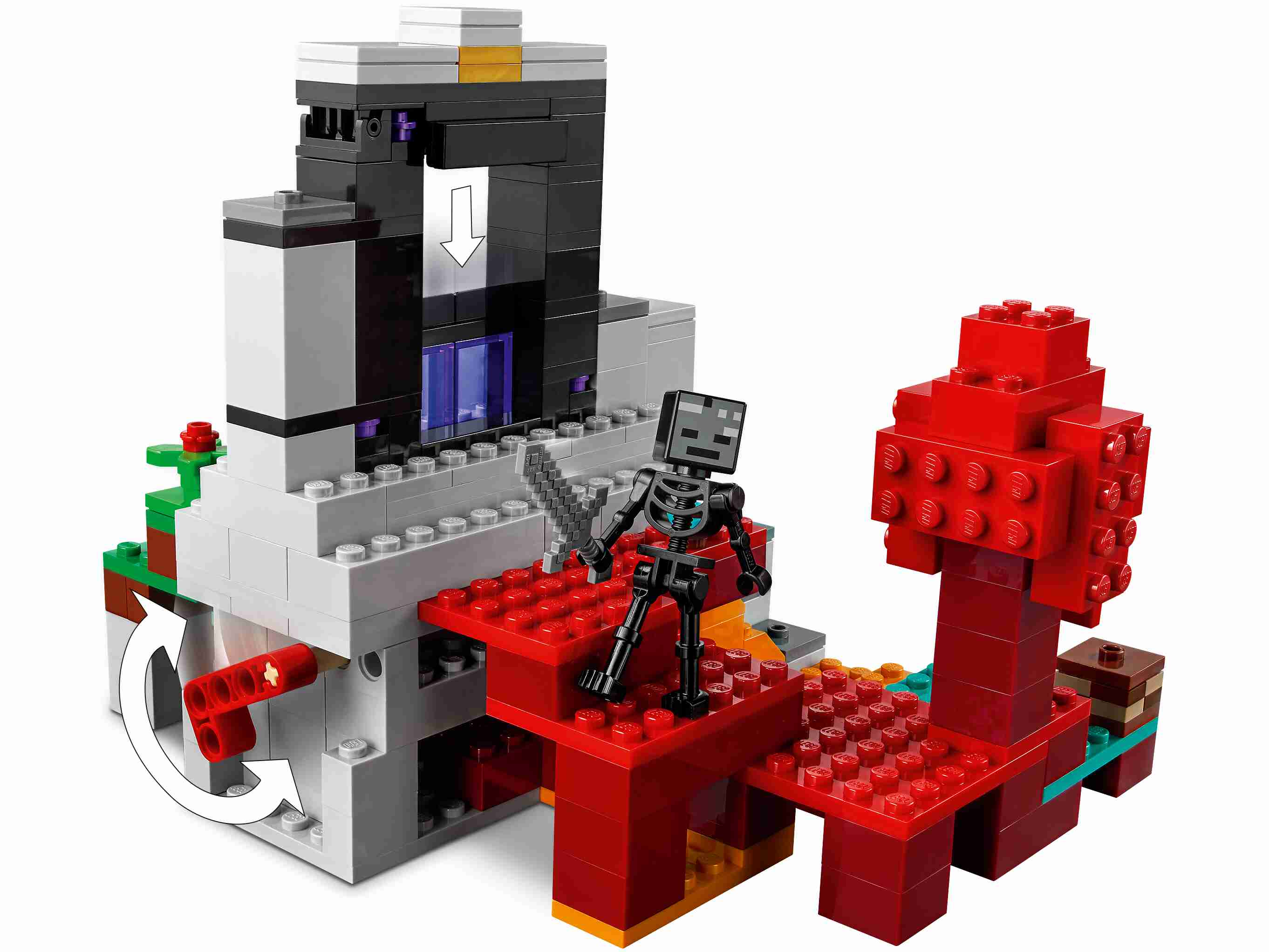LEGO 21172 Minecraft Das zerstörte Portal Minecraft, Figuren und Steve