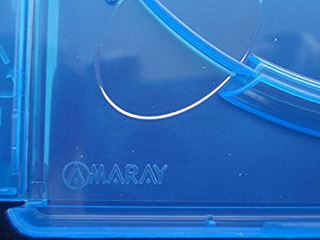 6 Amaray Blu-ray Hülle, Leerhülle, 1 fach, 170 x 135 x 15 mm, blau-transparent