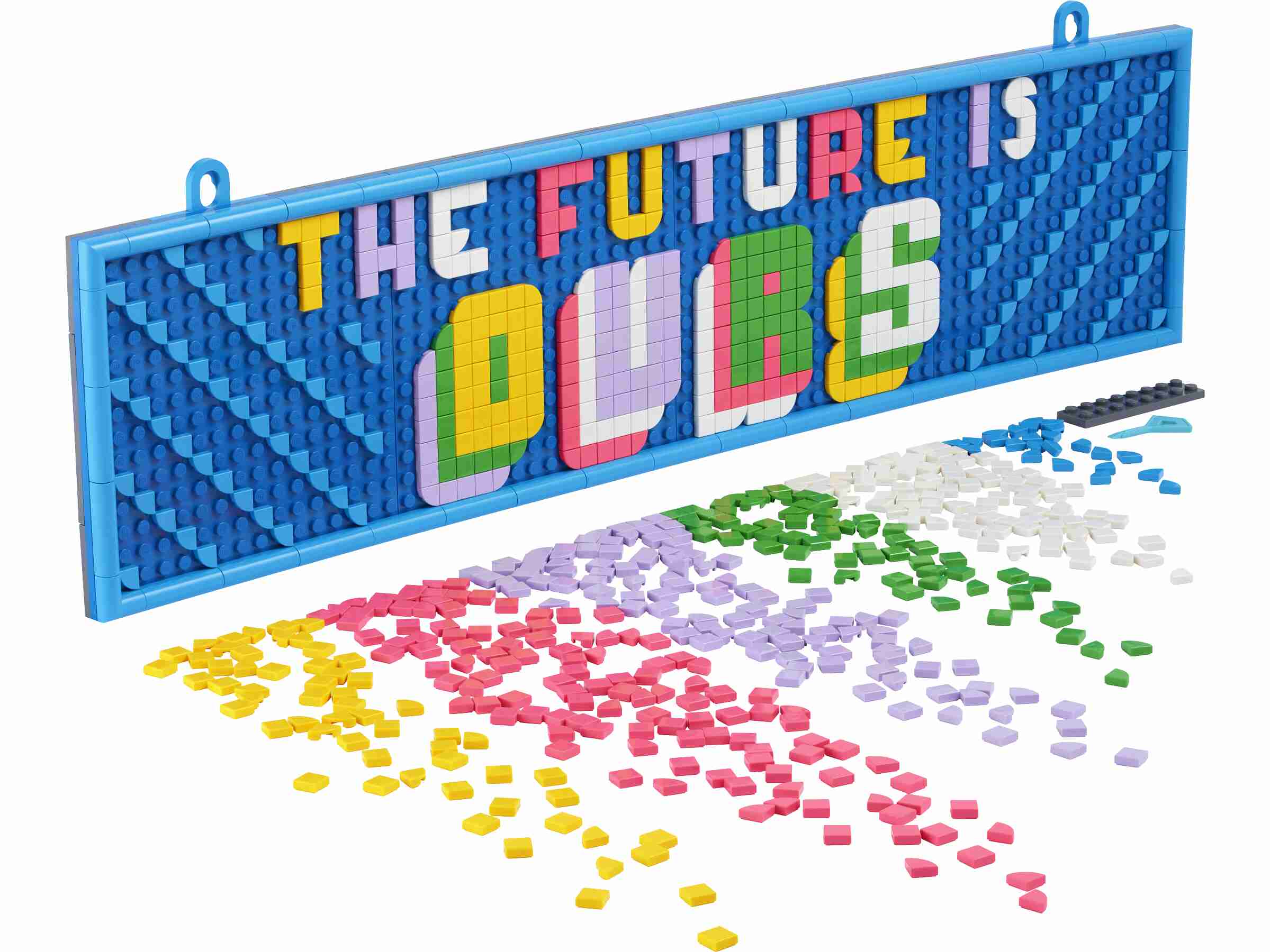 LEGO 41952 DOTS Großes Message-Board, vier 16x16 Platten, 2 Aufhänger, Rahmen