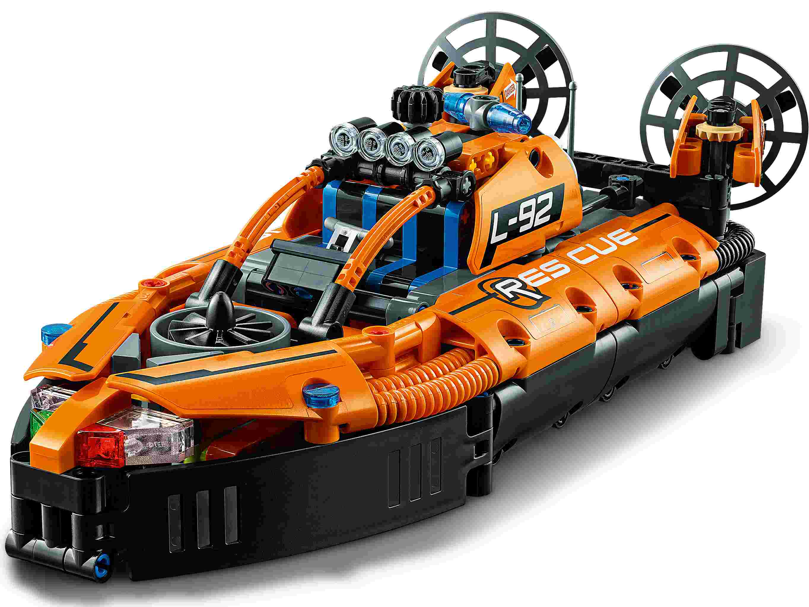LEGO 42120 Technic Luftkissenboot für Rettungseinsätze - Flugzeug, 2-in-1