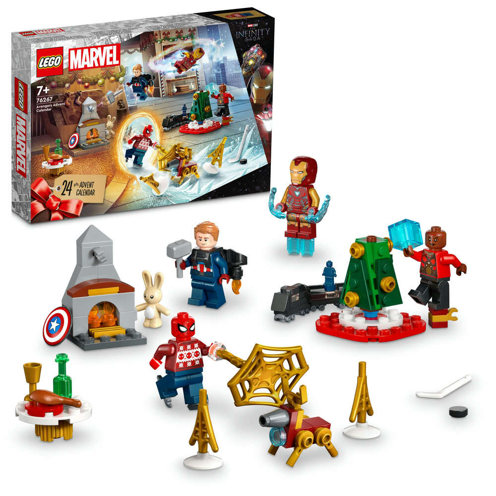 LEGO 76267 Marvel Super Heroes Avengers Adventskalender,  7 Minifiguren