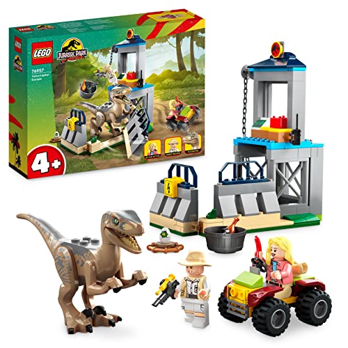 LEGO 76957 Jurassic Park Flucht des Velociraptors, Quad, 2 Minifiguren