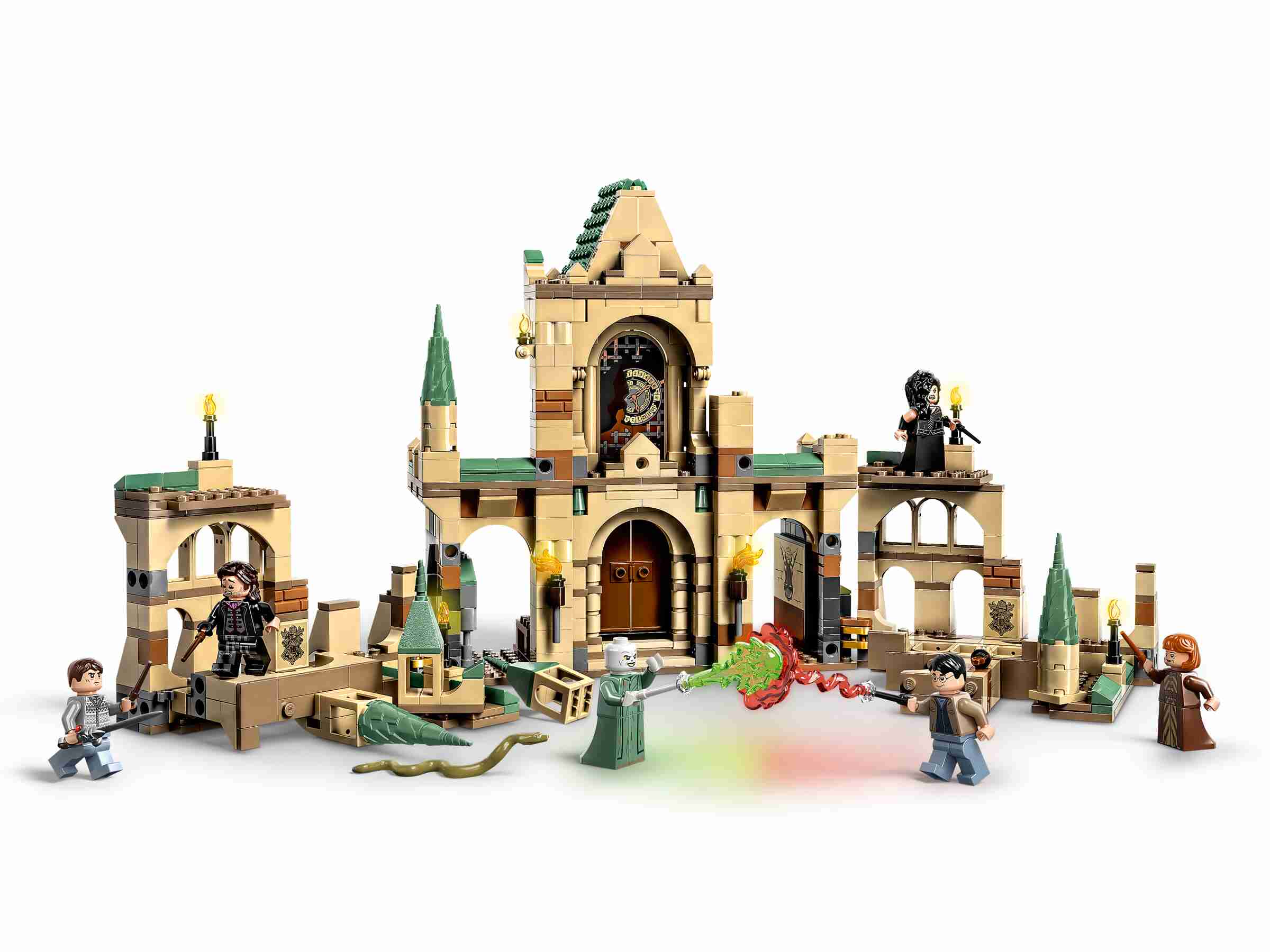 LEGO 76415 Harry Potter Der Kampf um Hogwarts, 6 Minifiguren und Nagini