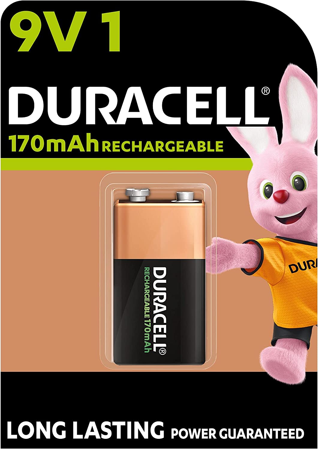 Duracell Rechargeable E-Block, 9V Block lAkku Batterie, 6HR61, 1er Pack