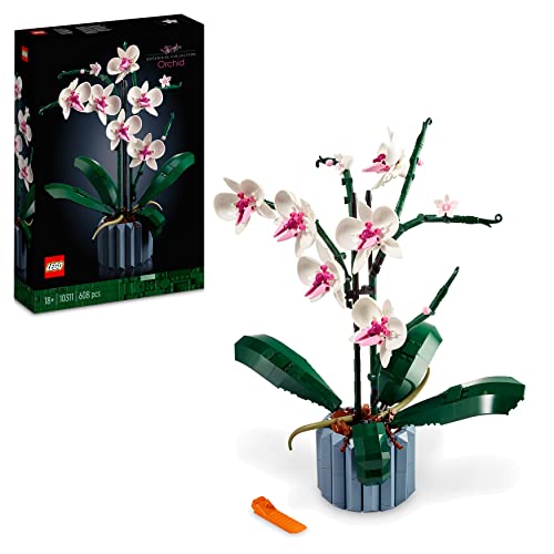 LEGO 10311 Creator Expert, Orchidee Set zum Basteln von Zimmerdeko