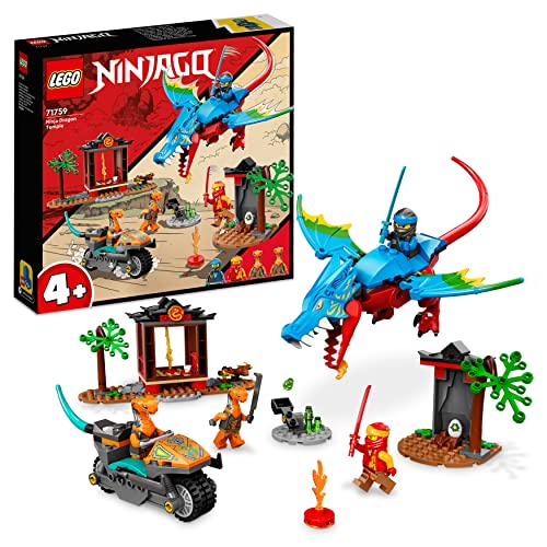 LEGO 71759 NINJAGO Drachentempel, 2 bewegliche Bäume, Drachen-Ei, 4 Minifiguren