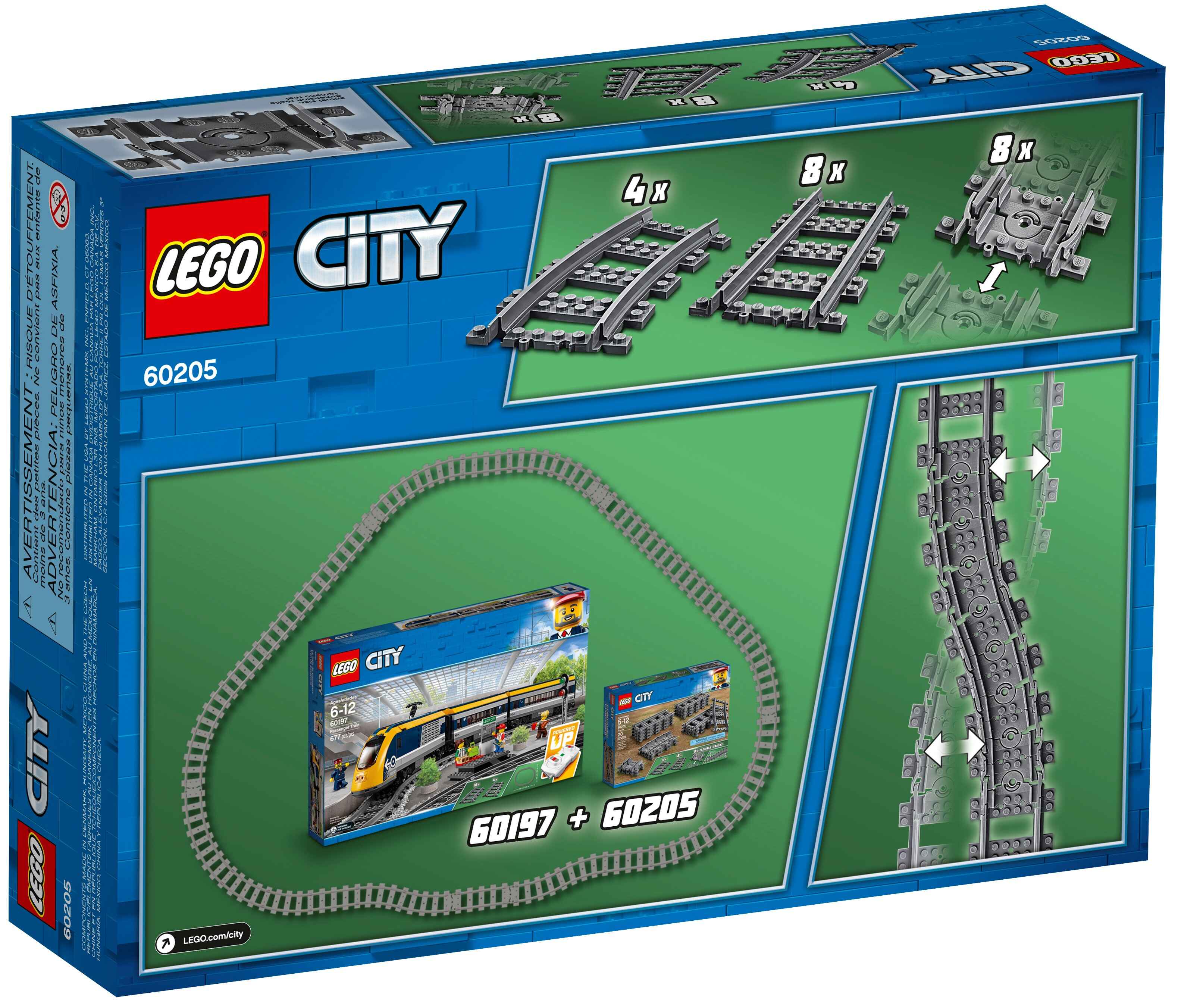 LEGO 60205 City Schienen, 20 Stück, Erweiterungsset
