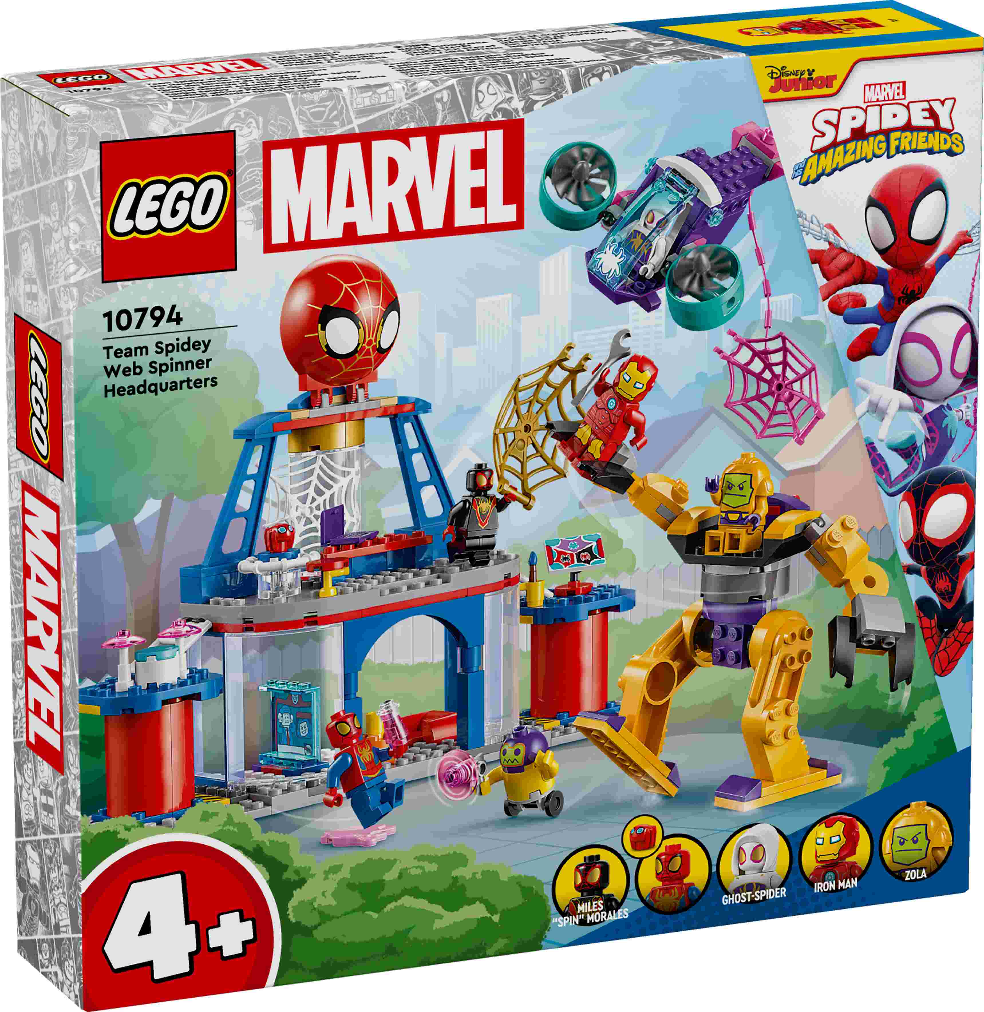 LEGO 10794 Marvel Das Hauptquartier von Spideys Team, 5 Minifiguren