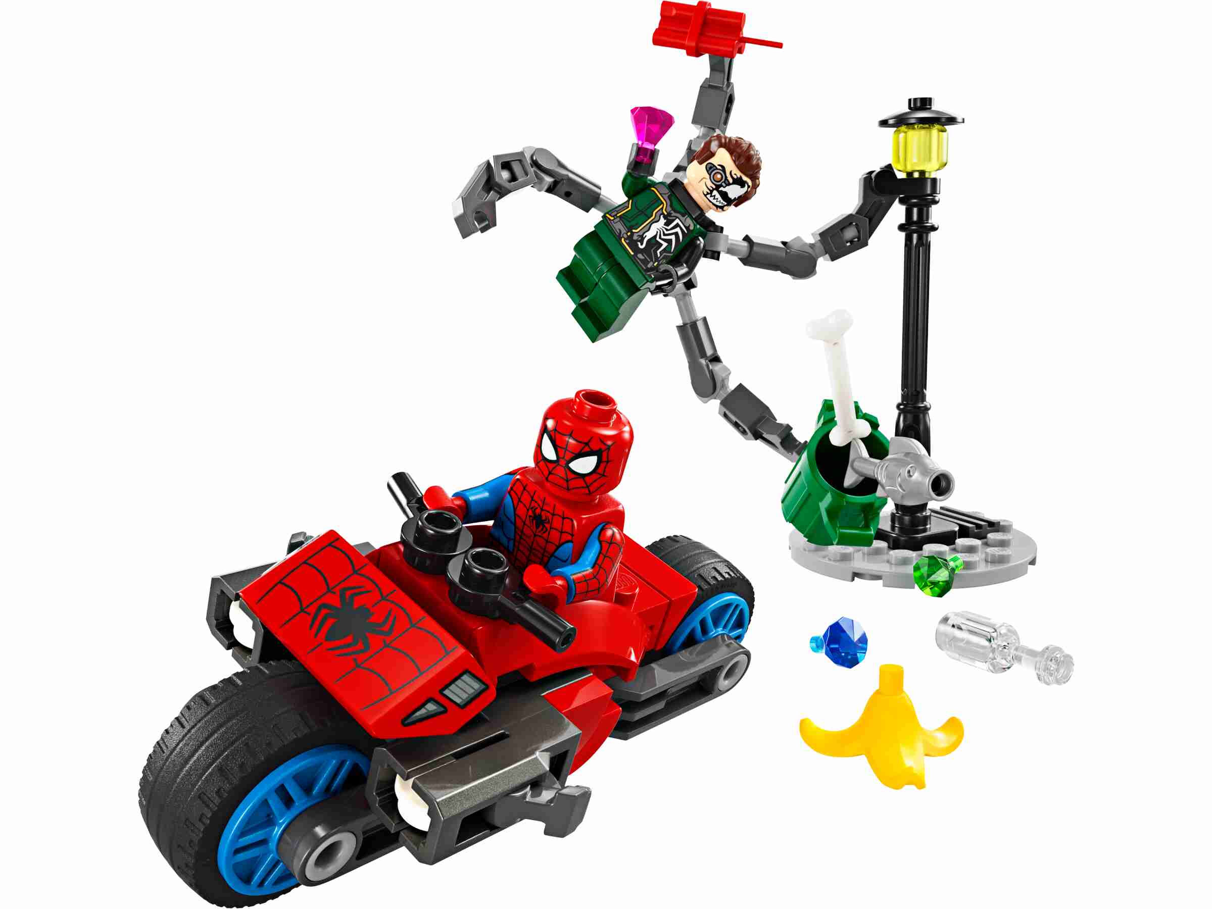 LEGO 76275 Marvel Motorrad-Verfolgungsjagd: Spider-Man vs. Doc Ock