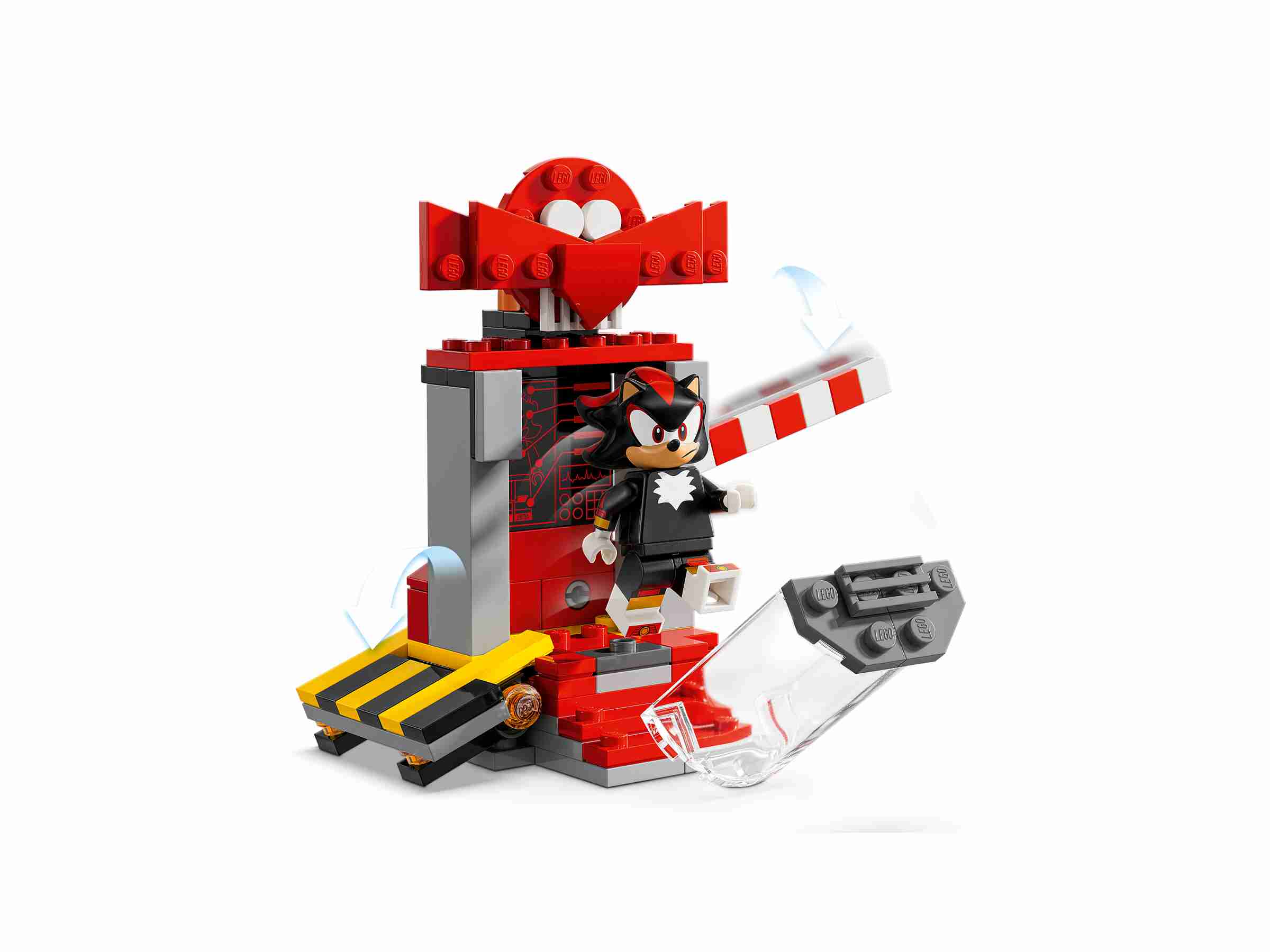 LEGO 76995 Sonic Shadow The Hedgehog Flucht, Motorrad, Labormodul, 