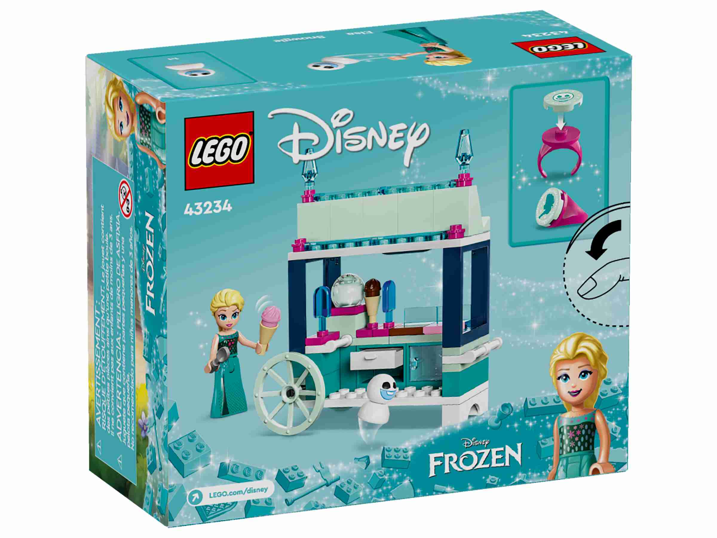 LEGO 43234 Disney Princess Elsas Eisstand, Eismaschine, Mini-Schneemann