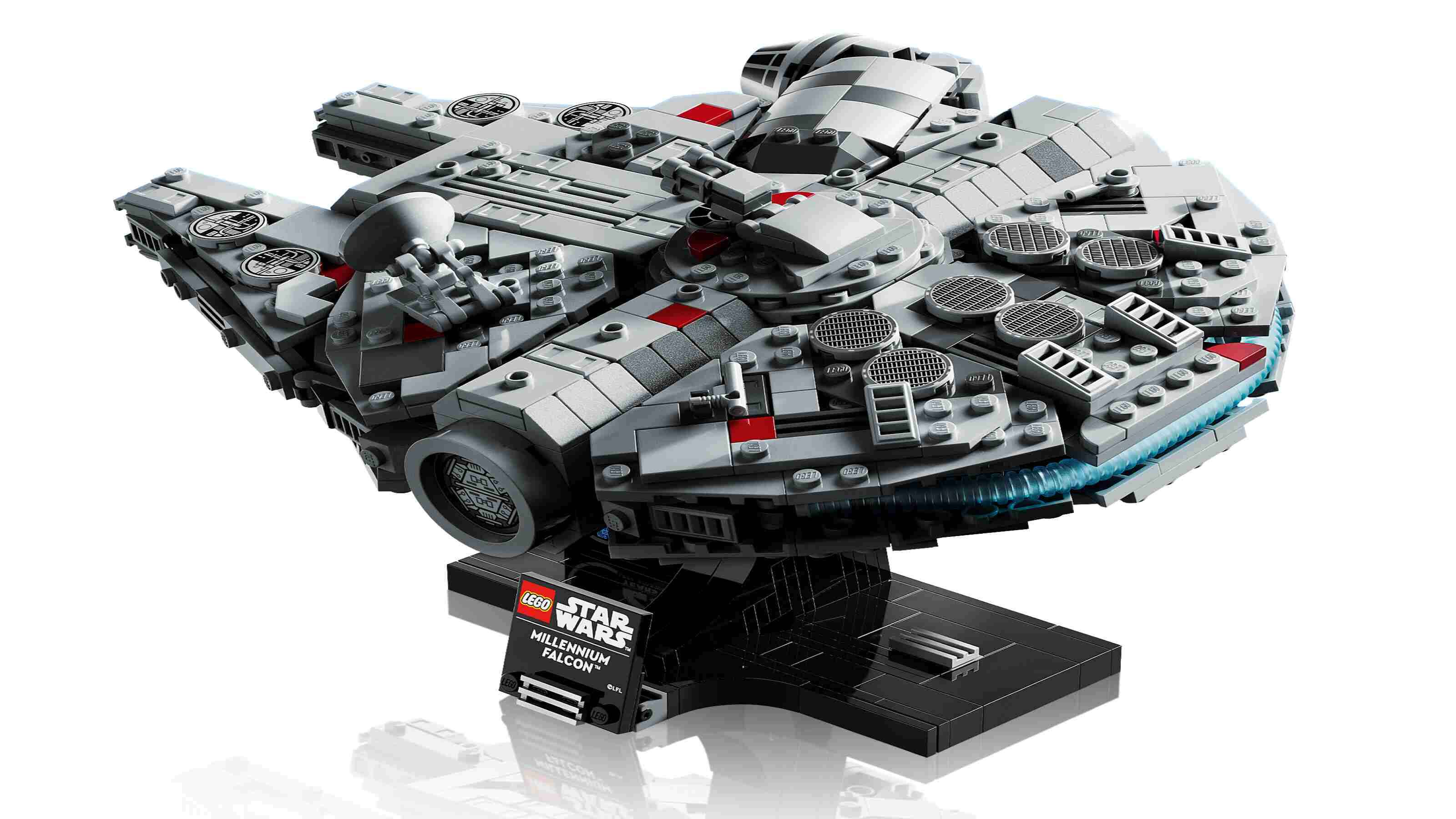 LEGO 75375 Star Wars Millennium Falcon, Ständer zum Ausstellen, Namensschild