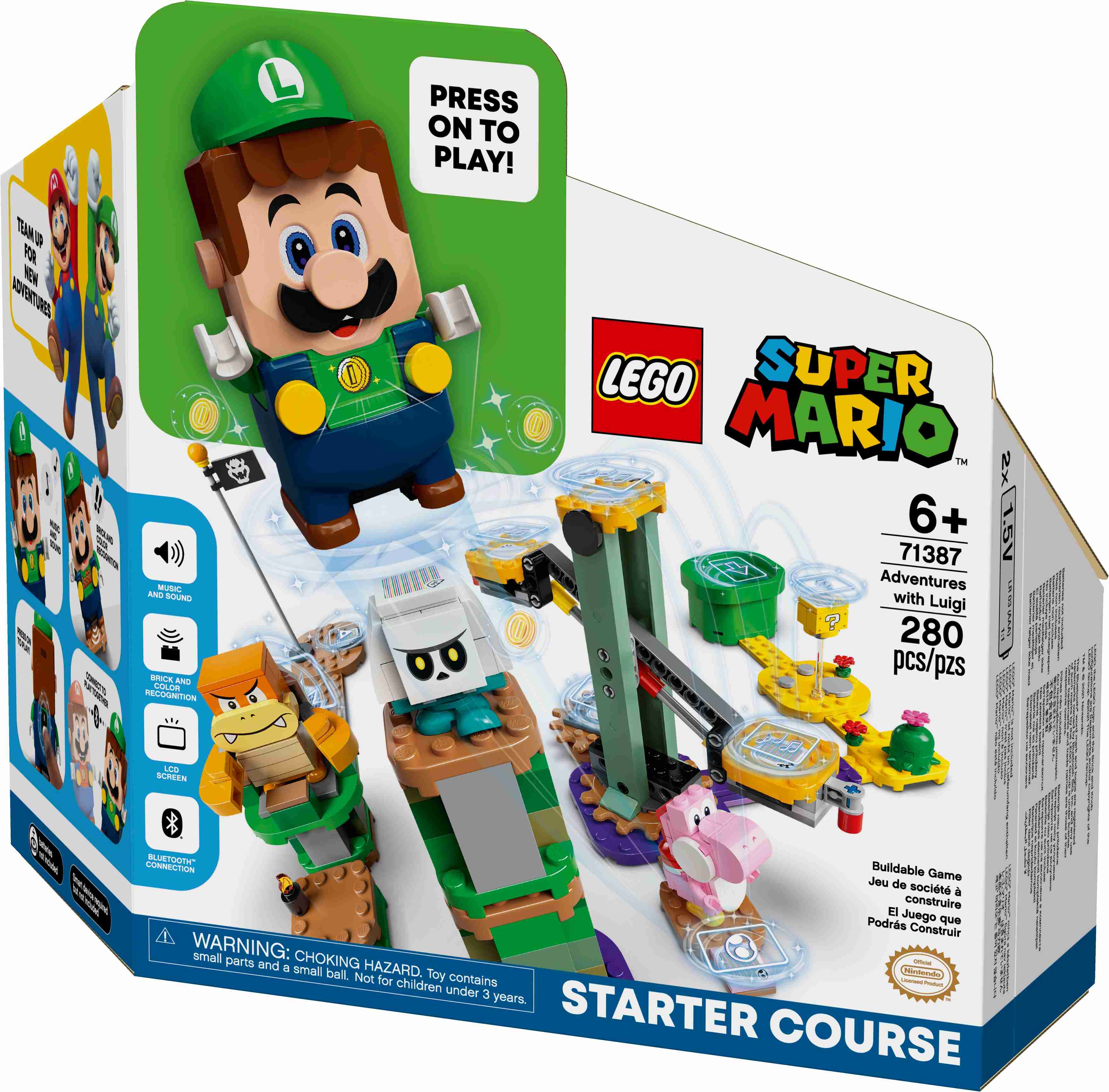 LEGO 71387 Super Mario Adventures with Luigi Starter Course: Lobigo.co.uk:  Toys