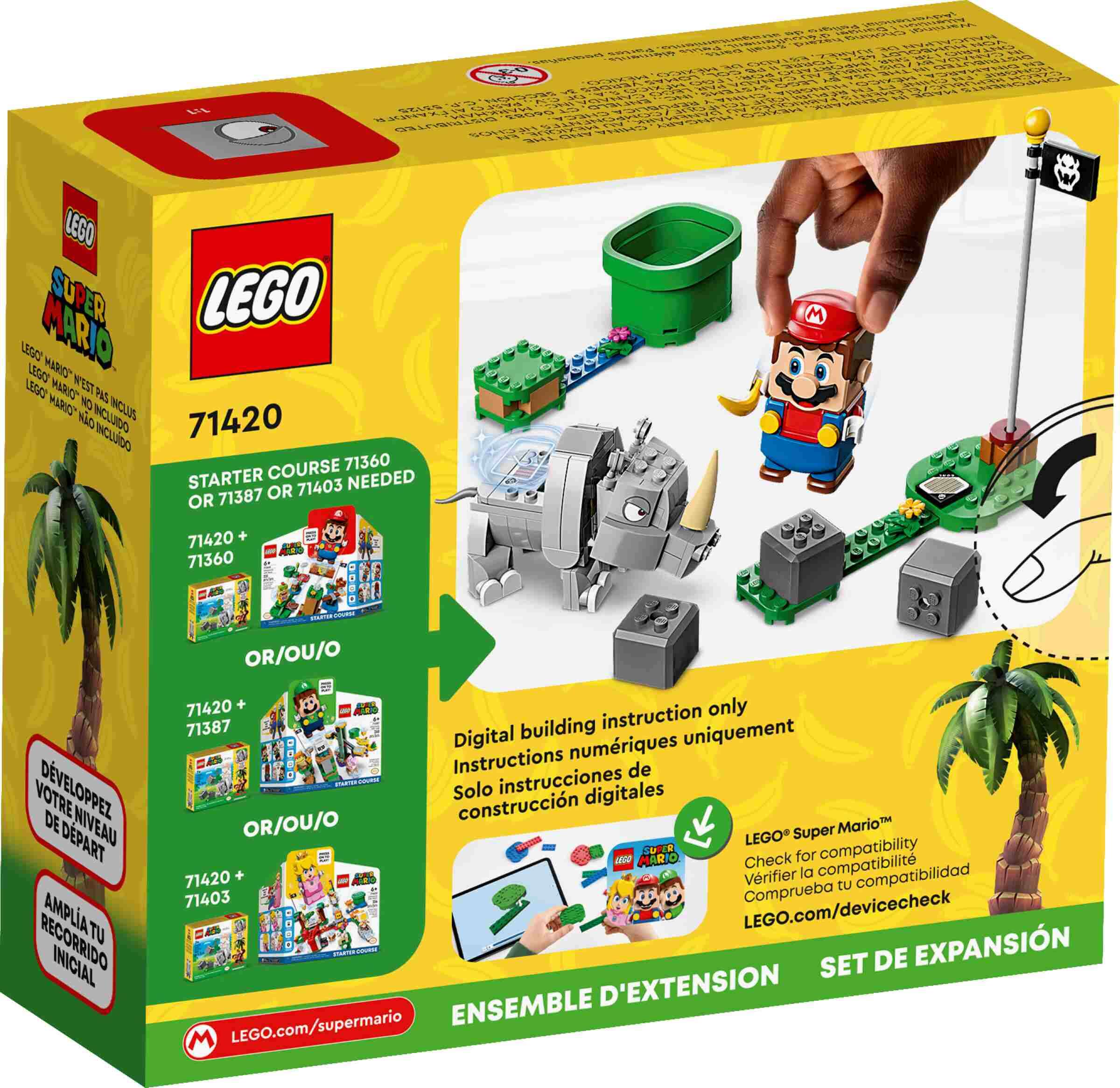 LEGO 71420 Super Mario Rambi das Rhino – Erweiterungsset