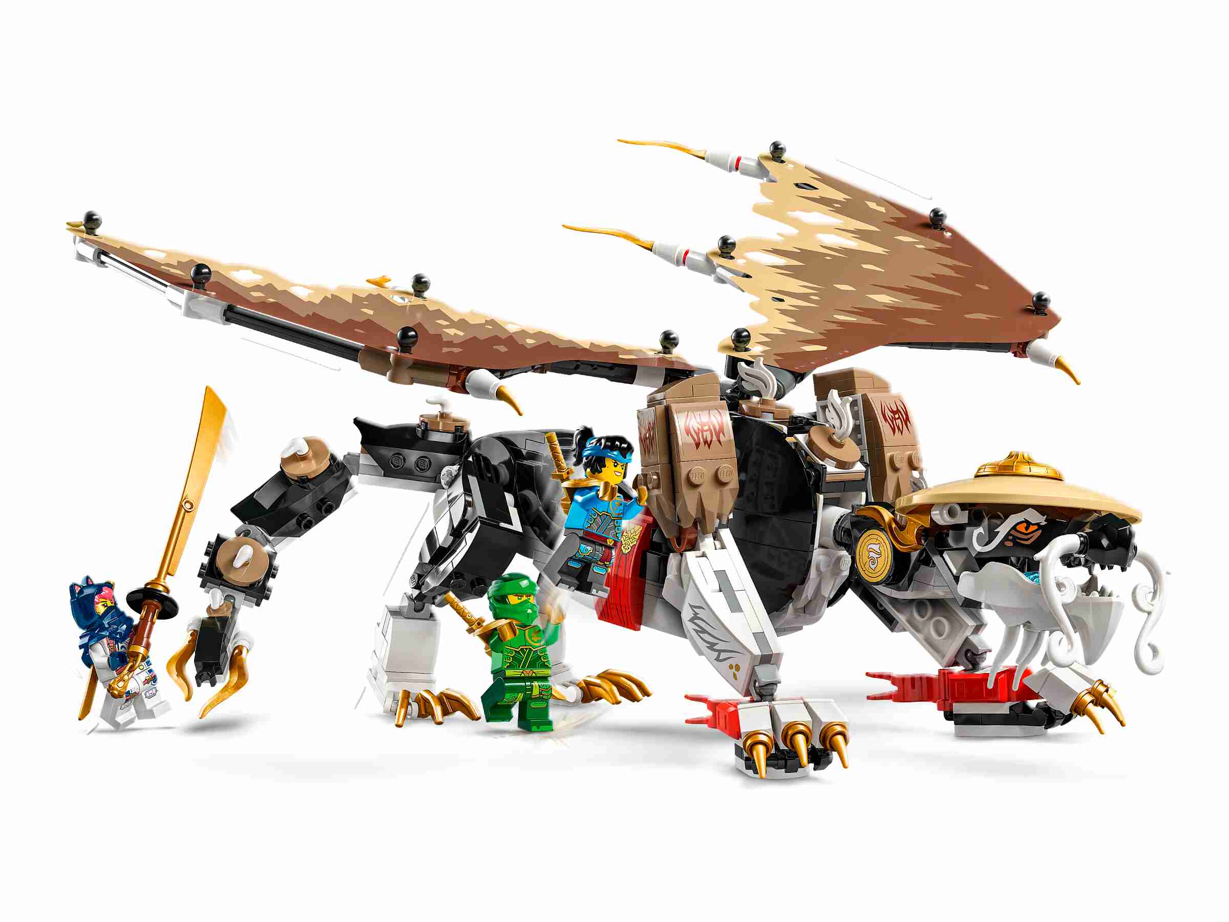 LEGO 71809 NINJAGO Egalt der Meisterdrache, 5 Minifiguren, Beweglicher Drache
