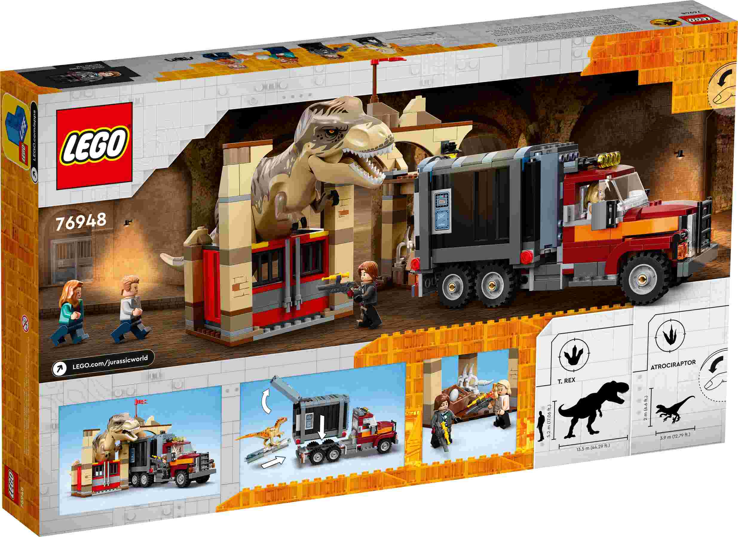 TBD- LEGO 76948 Jurassic World-4-2022T. Rex & Atrociraptor: Dinosaurier-Ausbruch
