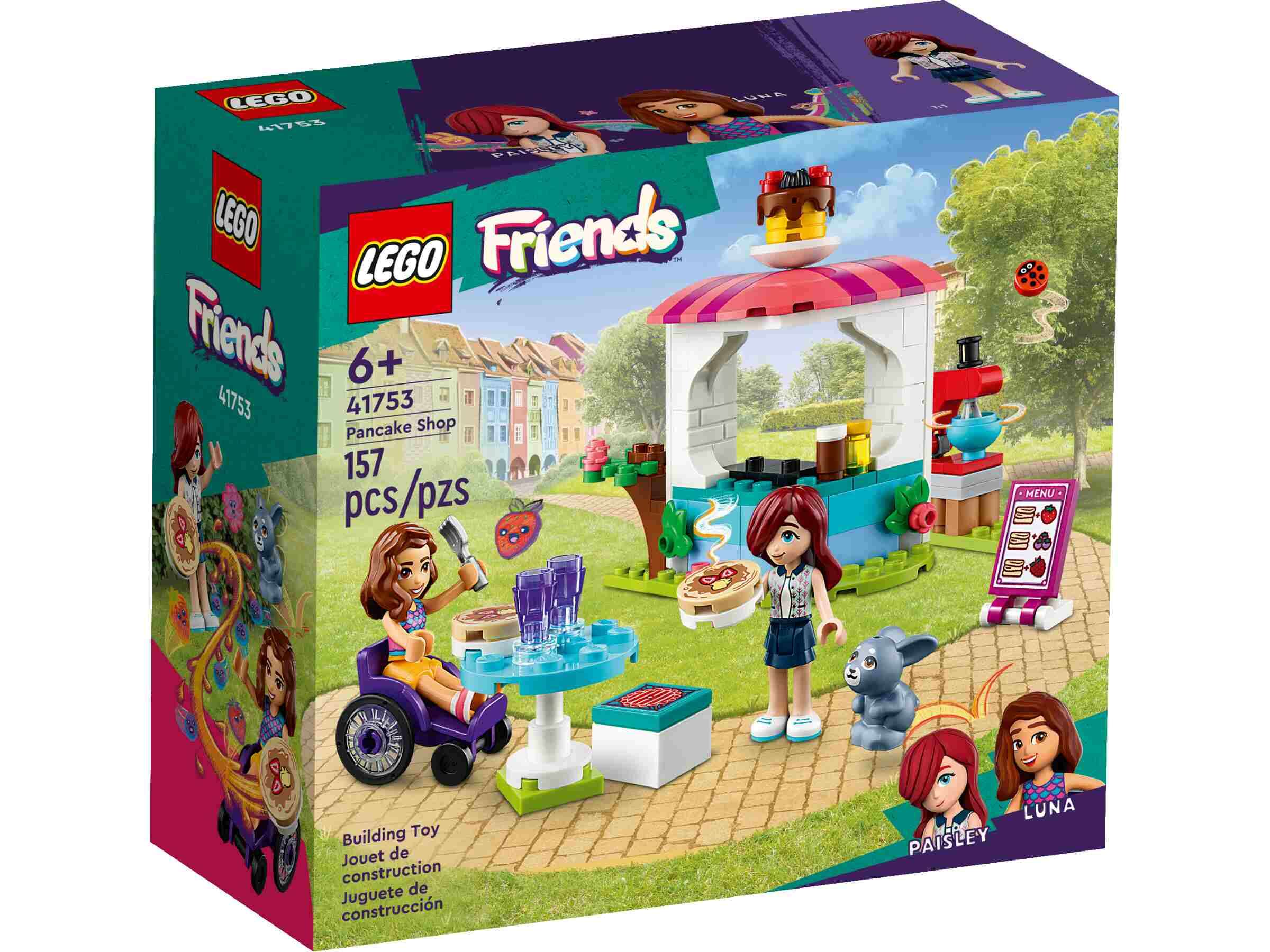 LEGO 41753 Friends Pfannkuchen-Shop, 2 Spielfiguren, Häschen
