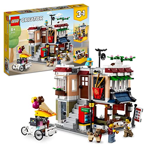 LEGO 31131 Creator Nudelladen, Fahrradladen und Spielhalle, 3in1