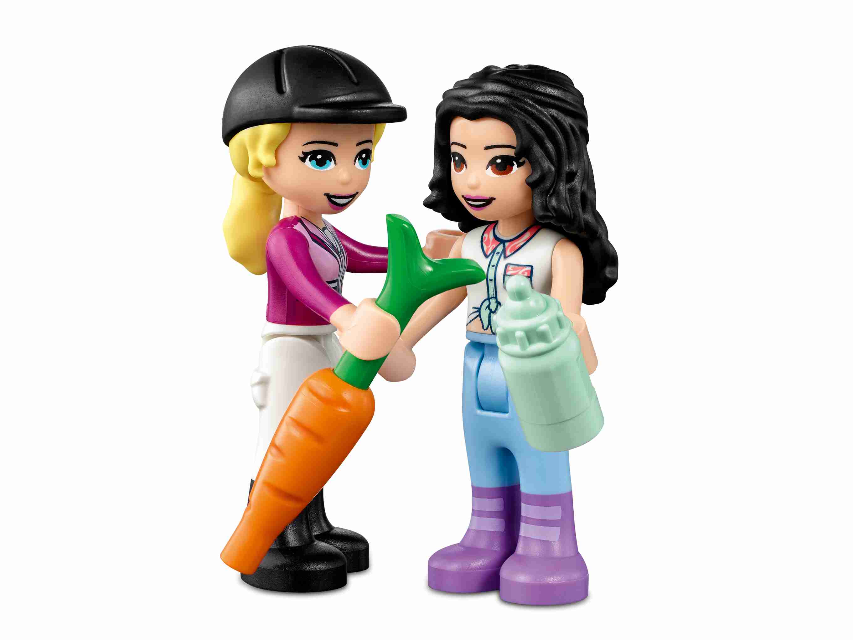 LEGO 41441 Friends Trainingskoppel und Pferdeanhänger, Spielzeug ab 4 Jahre