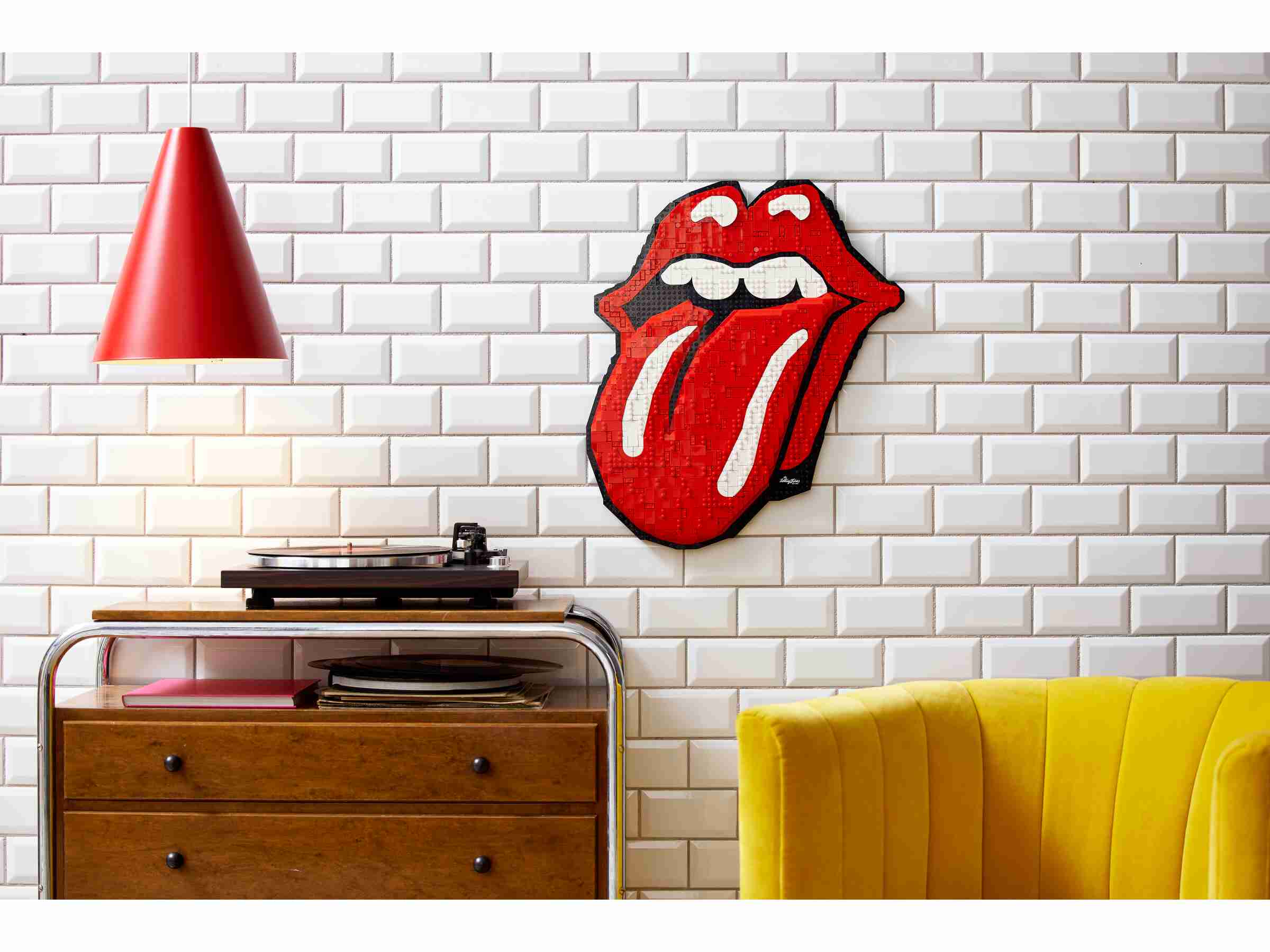 LEGO 31206 Art The Rolling Stones Logo Bastelset für Erwachsene