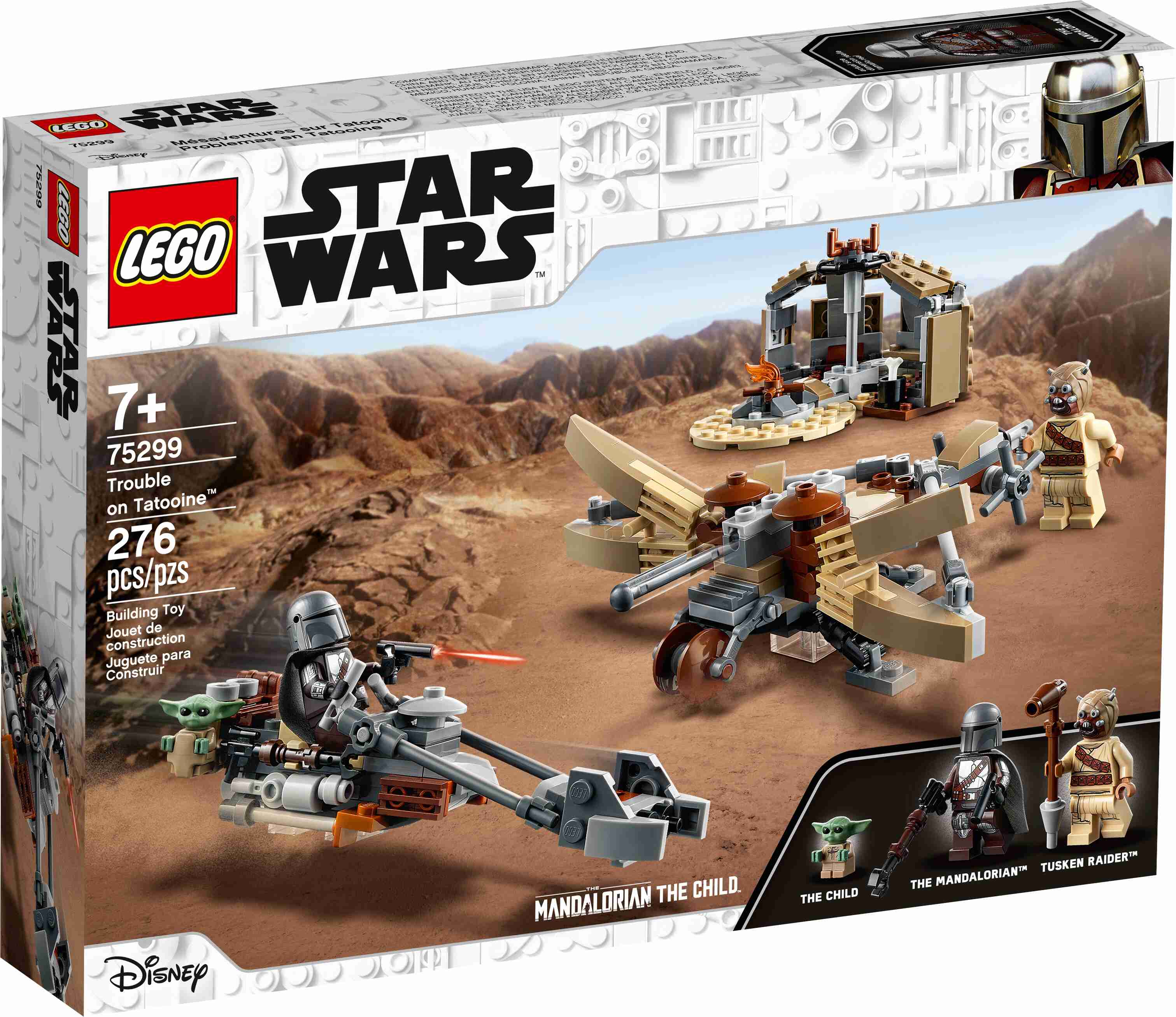 LEGO 75299 Star Wars: The Mandalorian Ärger auf Tatooine Bauset mit Baby Yoda