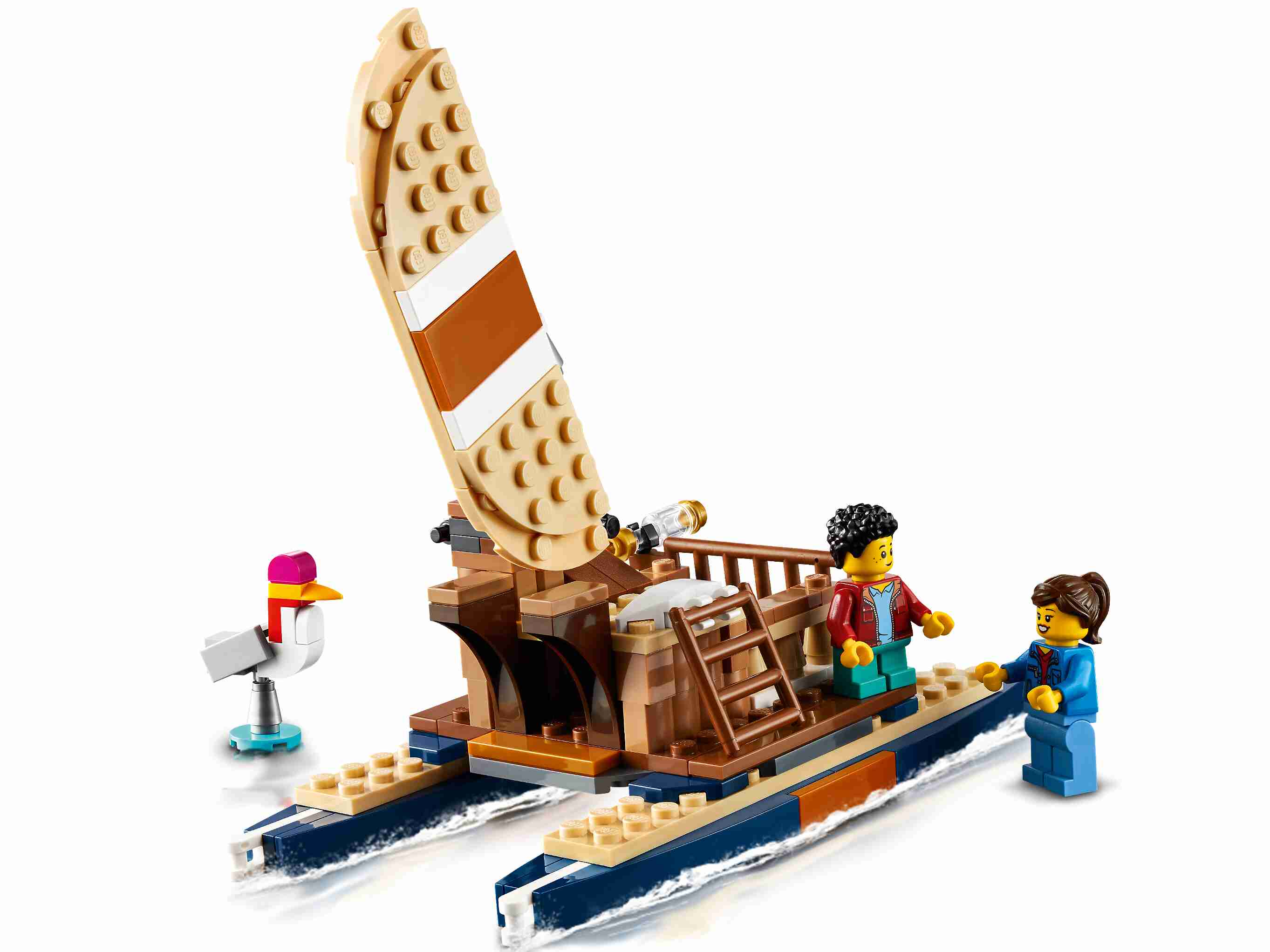 LEGO 31116 Creator 3-in-1 Safari-Baumhaus - Katamaran mit Giraffe und Löwe