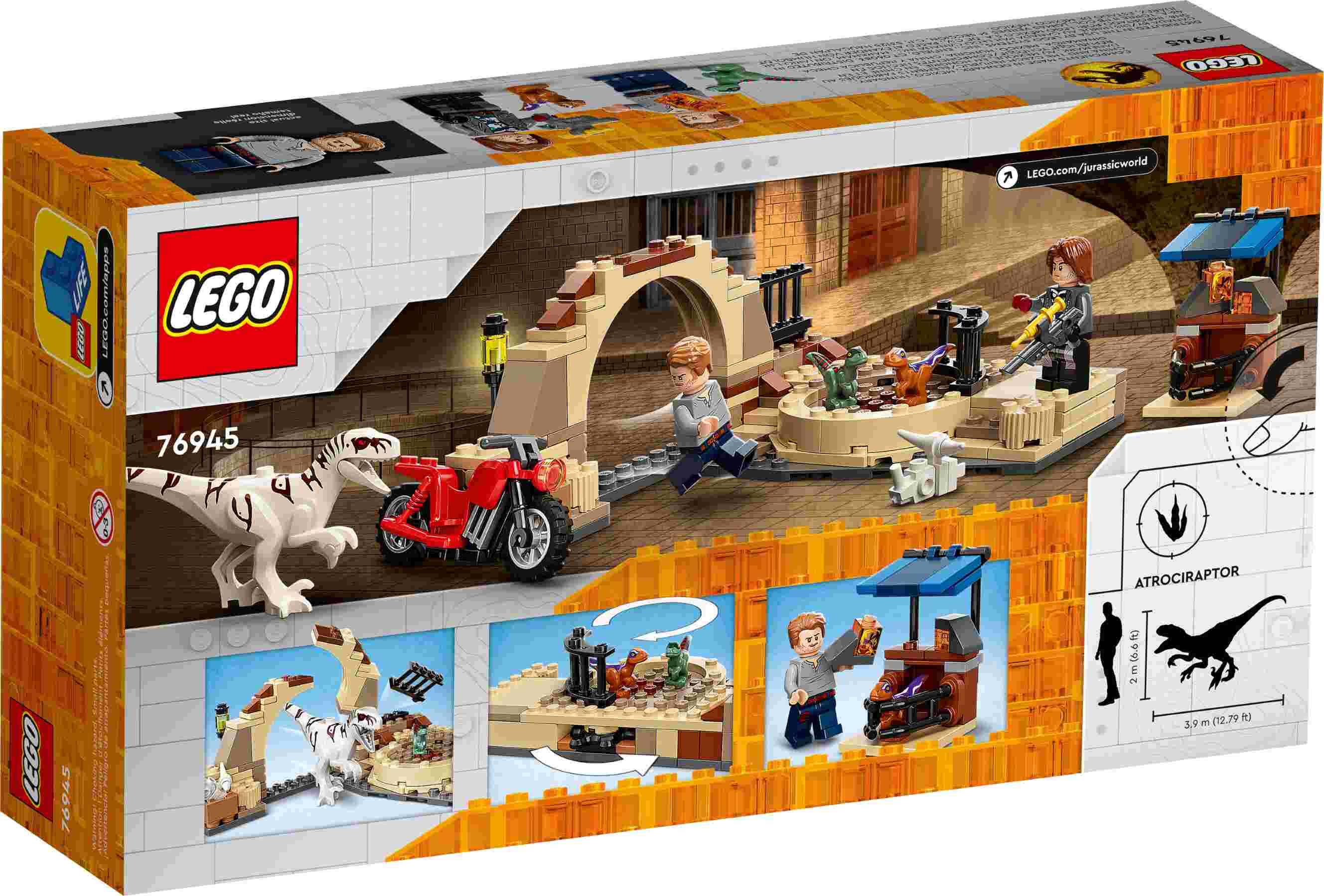 TBD- LEGO 76945 Jurassic World Atrociraptor: Motorradverfolgungsjagd