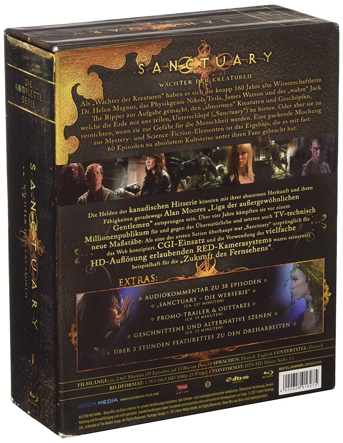 Sanctuary - Wächter der Kreaturen - Die komplette Serie, 13 Discs