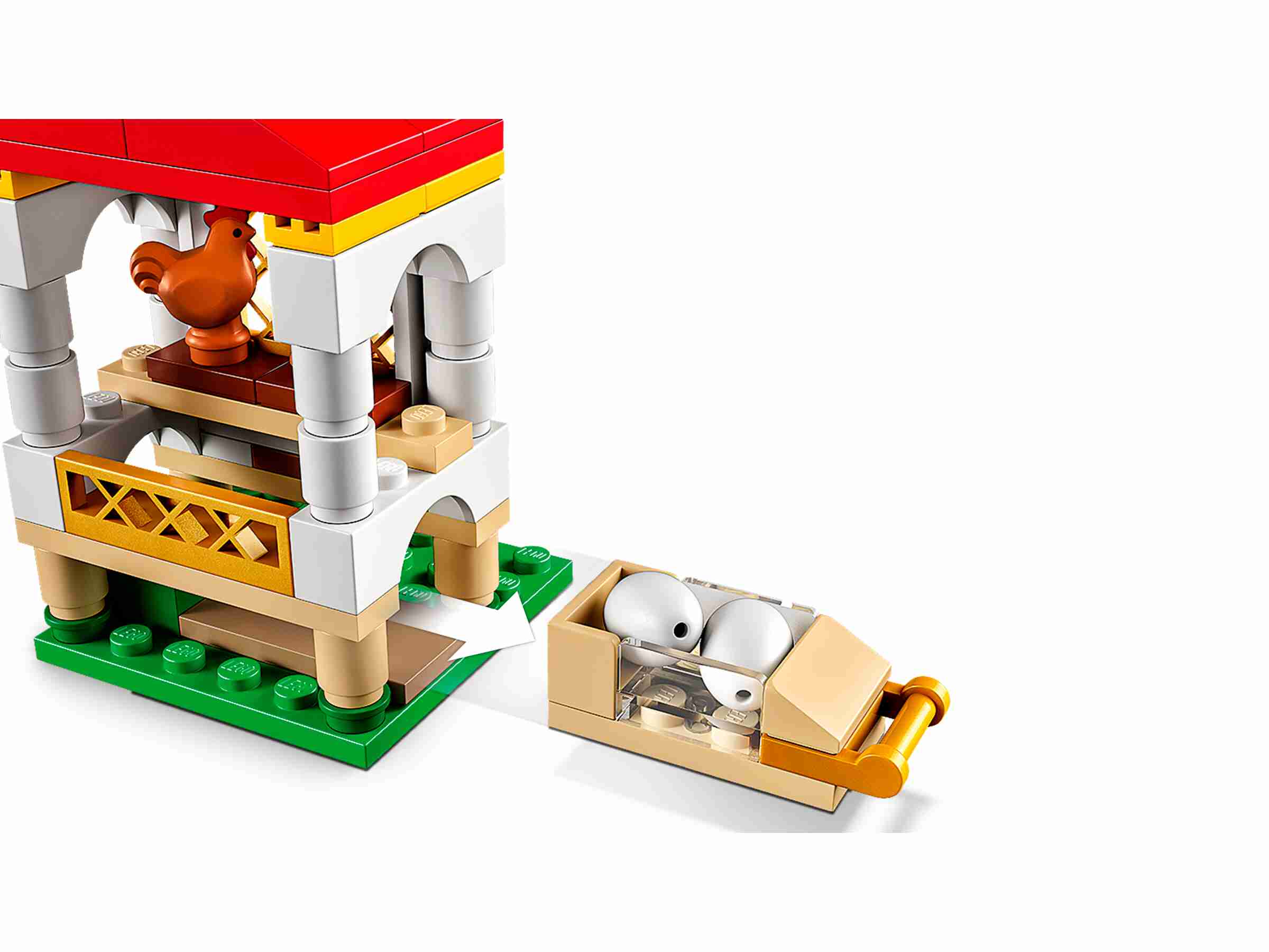 LEGO 60344 City Hühnerstall, Quad mit Kipplenkung, 2 Hühner, 1 Bäuerin
