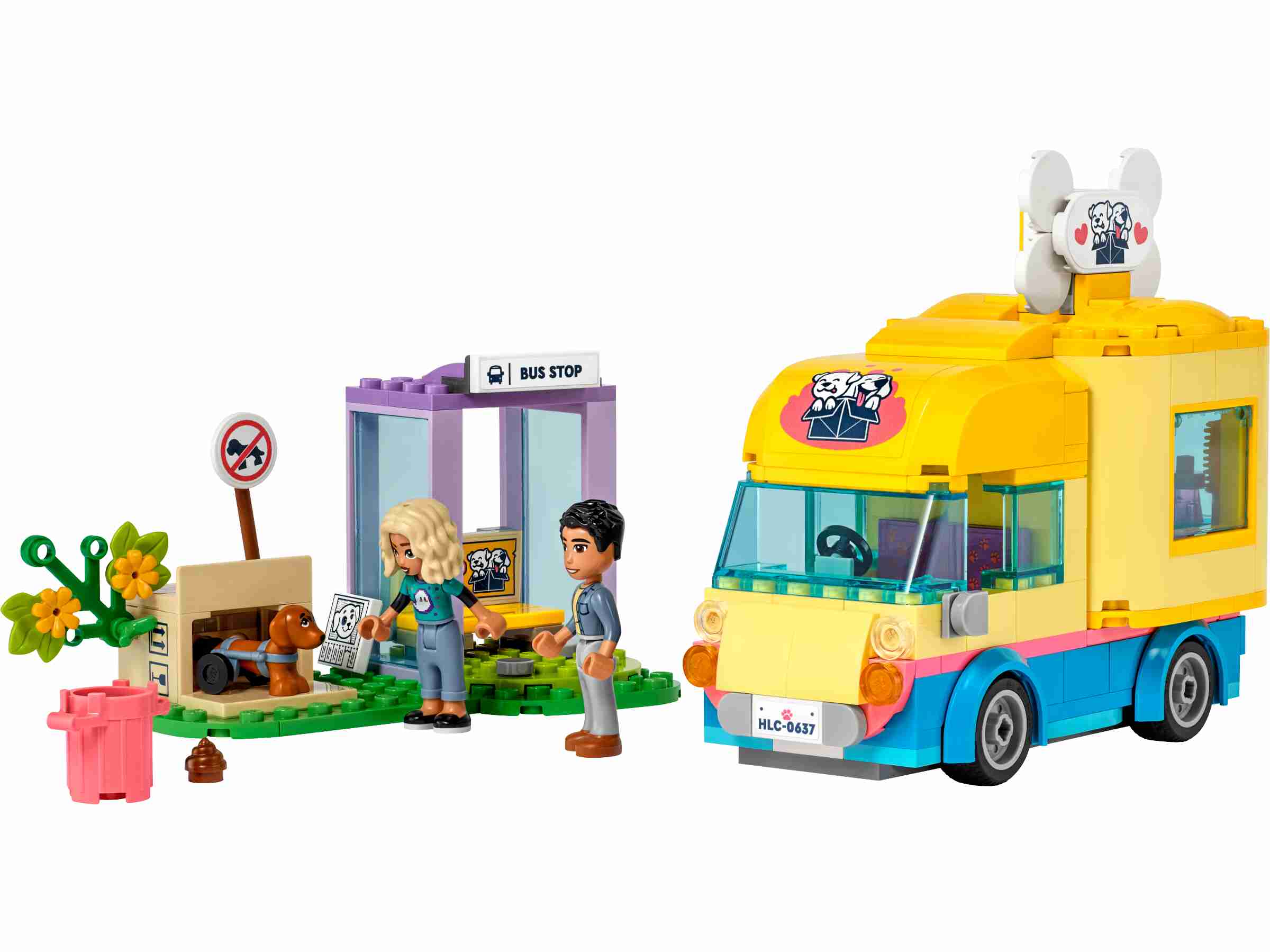 LEGO 41741 Friends Hunderettungswagen, Nova und Dr. Marlon, Hund Pickle