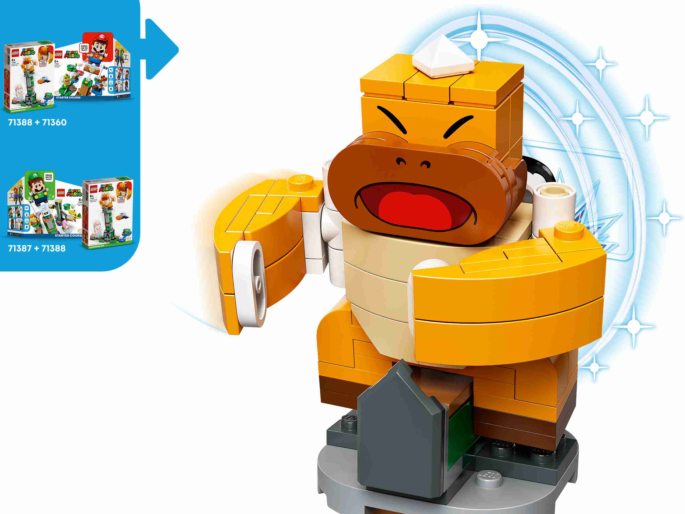 LEGO 71388 Super Mario Kippturm mit Sumo-Bruder-Boss – Erweiterungsset