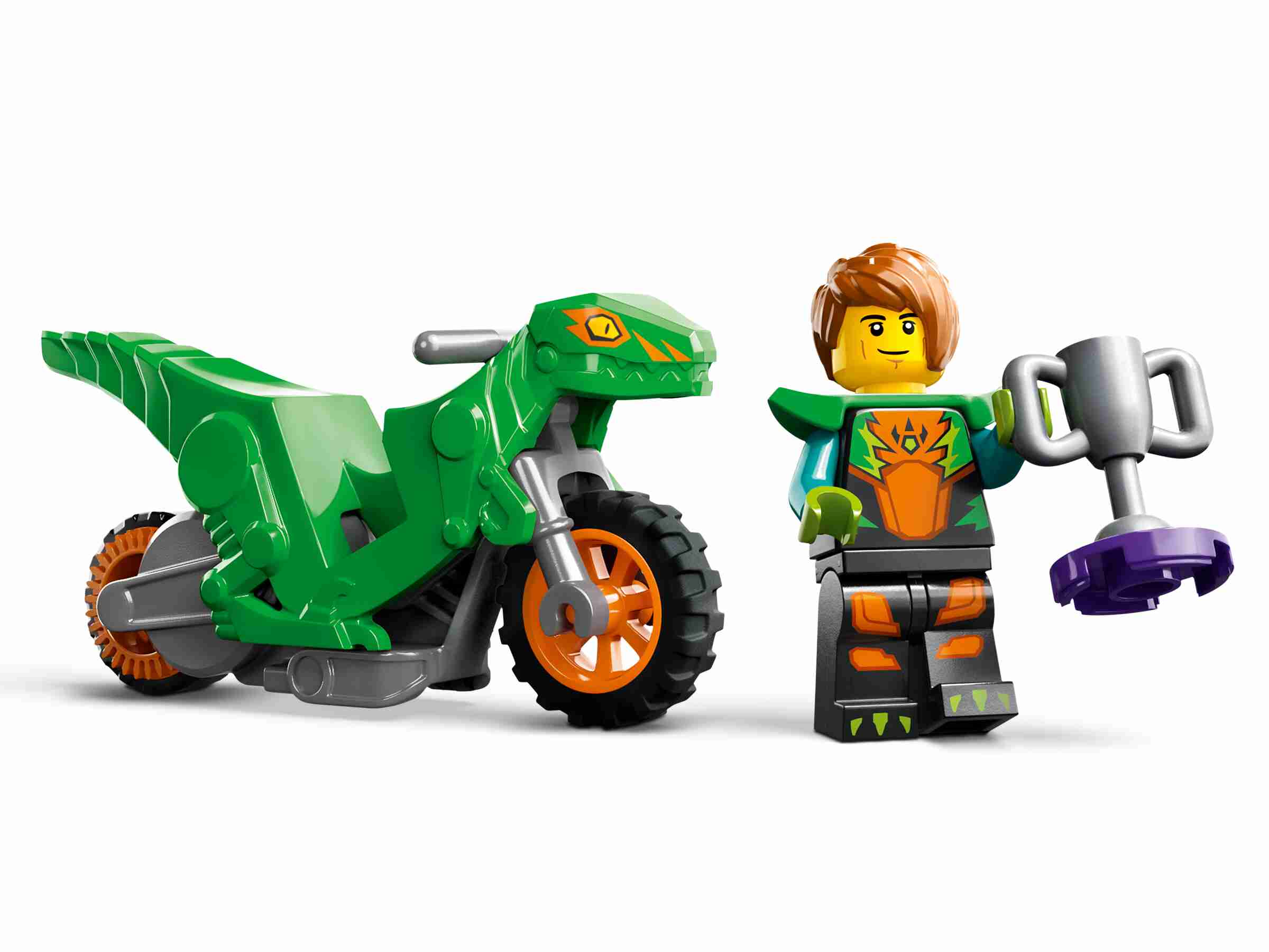 LEGO 60359 City Sturzflug-Challenge, Stuntz, Fahrer-Minifigur, Rampe