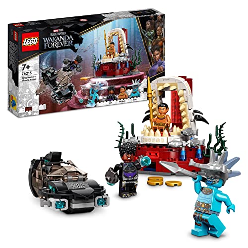 LEGO 76213 Marvel König Namors Thronsaal, Black Panther Wakanda, Set mit U-Boot 