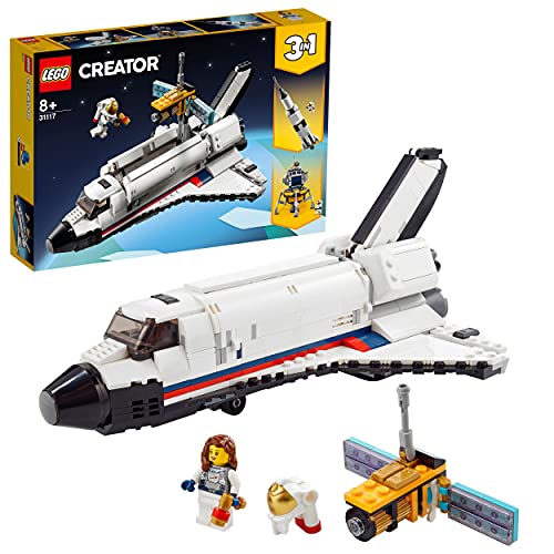 LEGO 31117 3-in-1 Spaceshuttle-Abenteuer Weltraum mit Astronauten-Figur