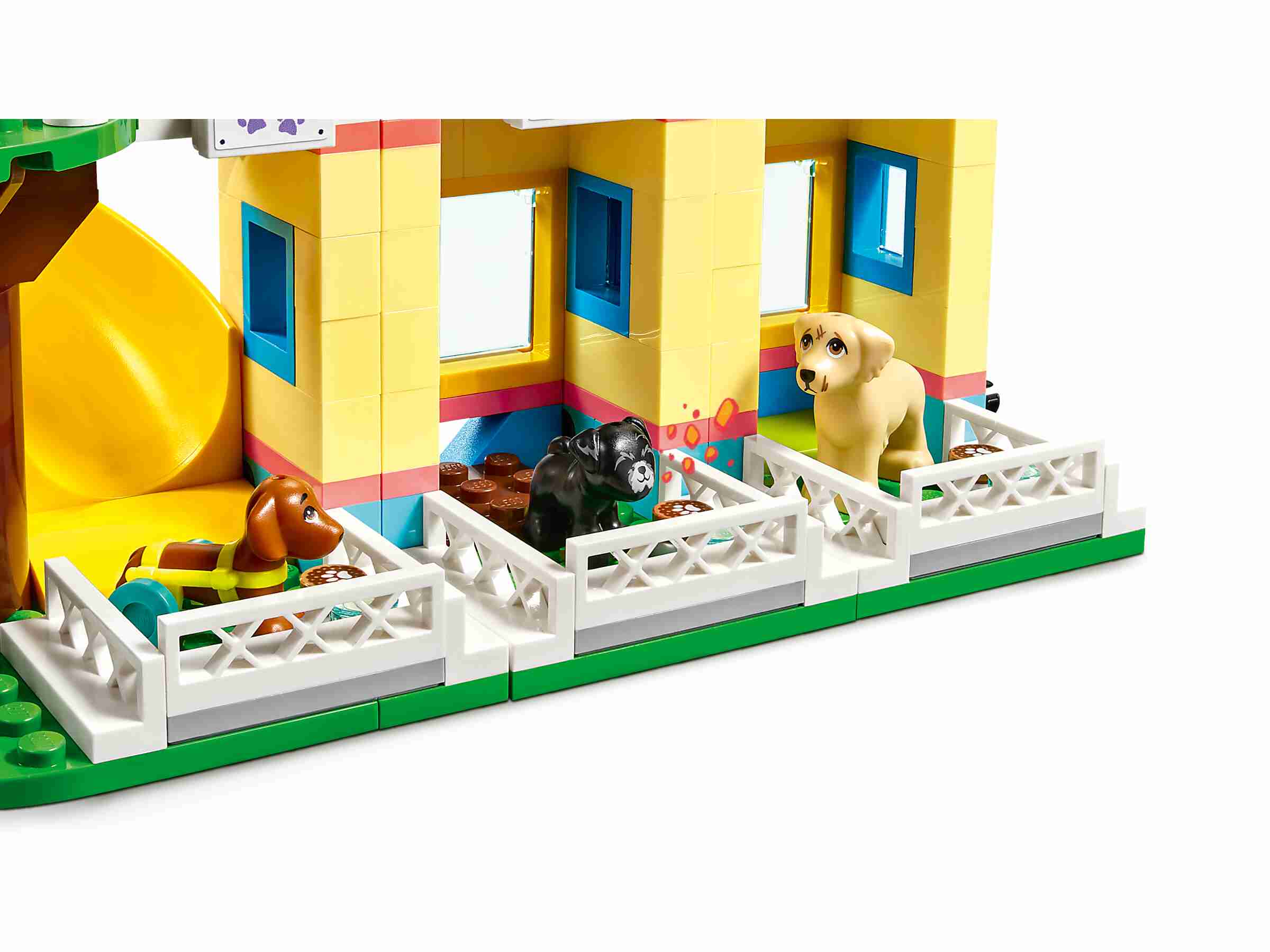 LEGO 41727 Friends Hunderettungszentrum, 3 Spielfiguren, 3 Hunde und Zubehör