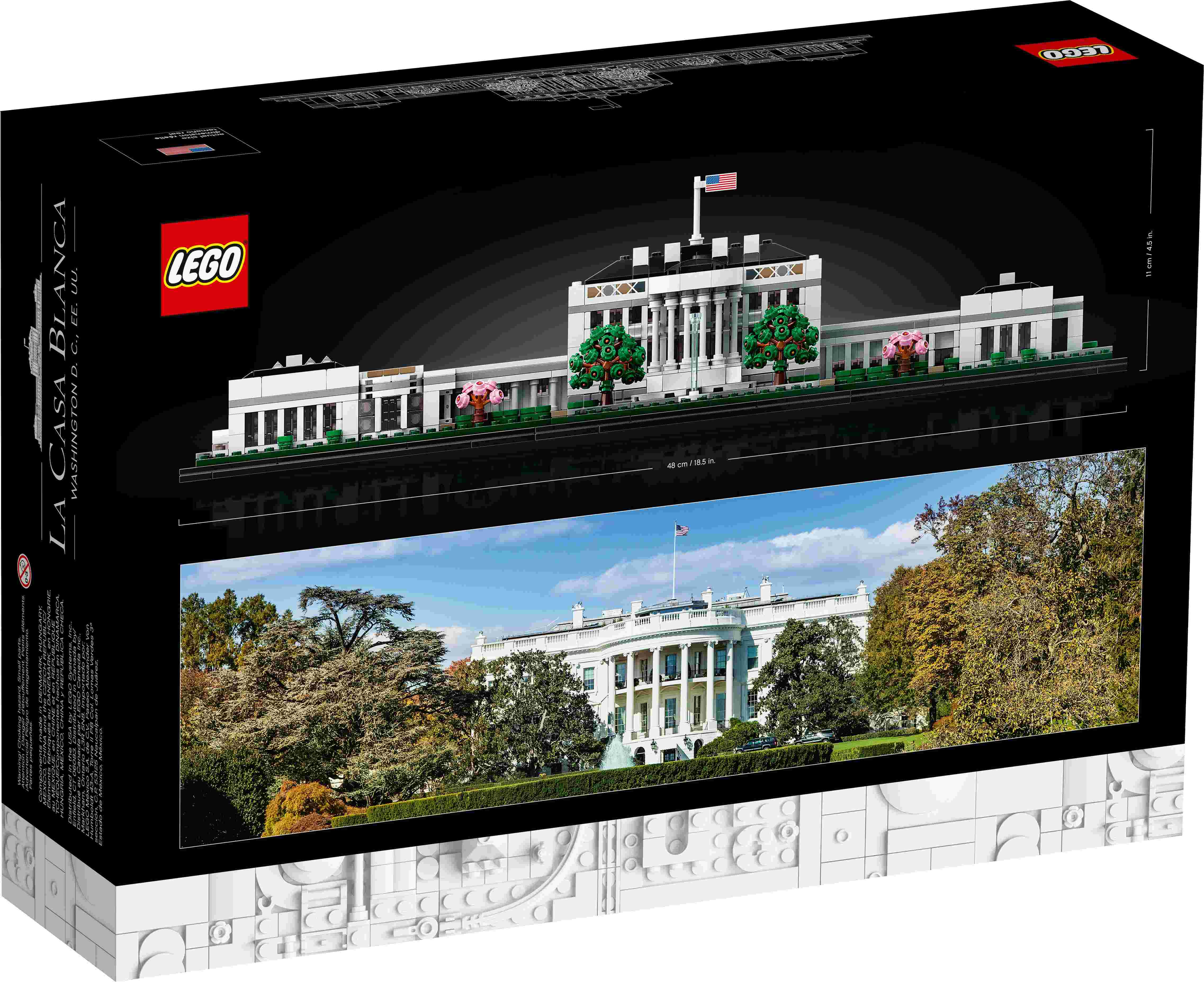 LEGO 21054 Architecture Das Weiße Haus, Modellbaussatz für Erwachsene