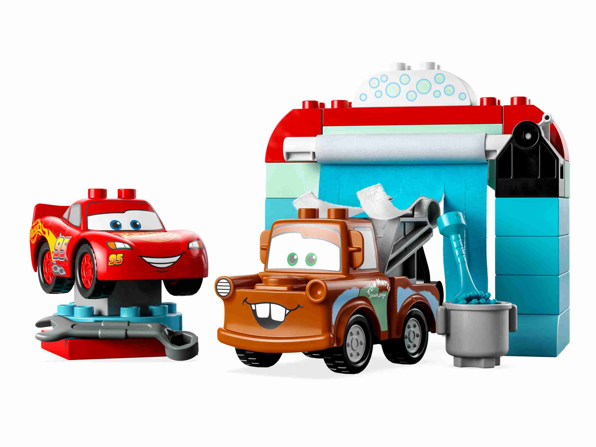 LEGO 10996 DUPLO Disney Cars Lightning McQueen und Mater in der Waschanlage