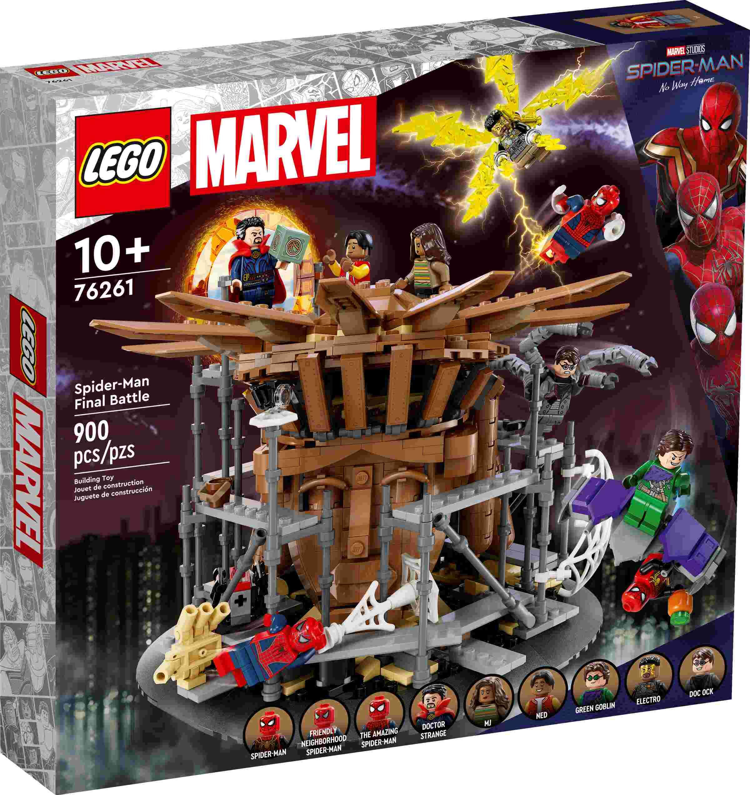 LEGO 76261 Marvel Super Heroes Spider-Mans großer Showdown, 9 Minifiguren