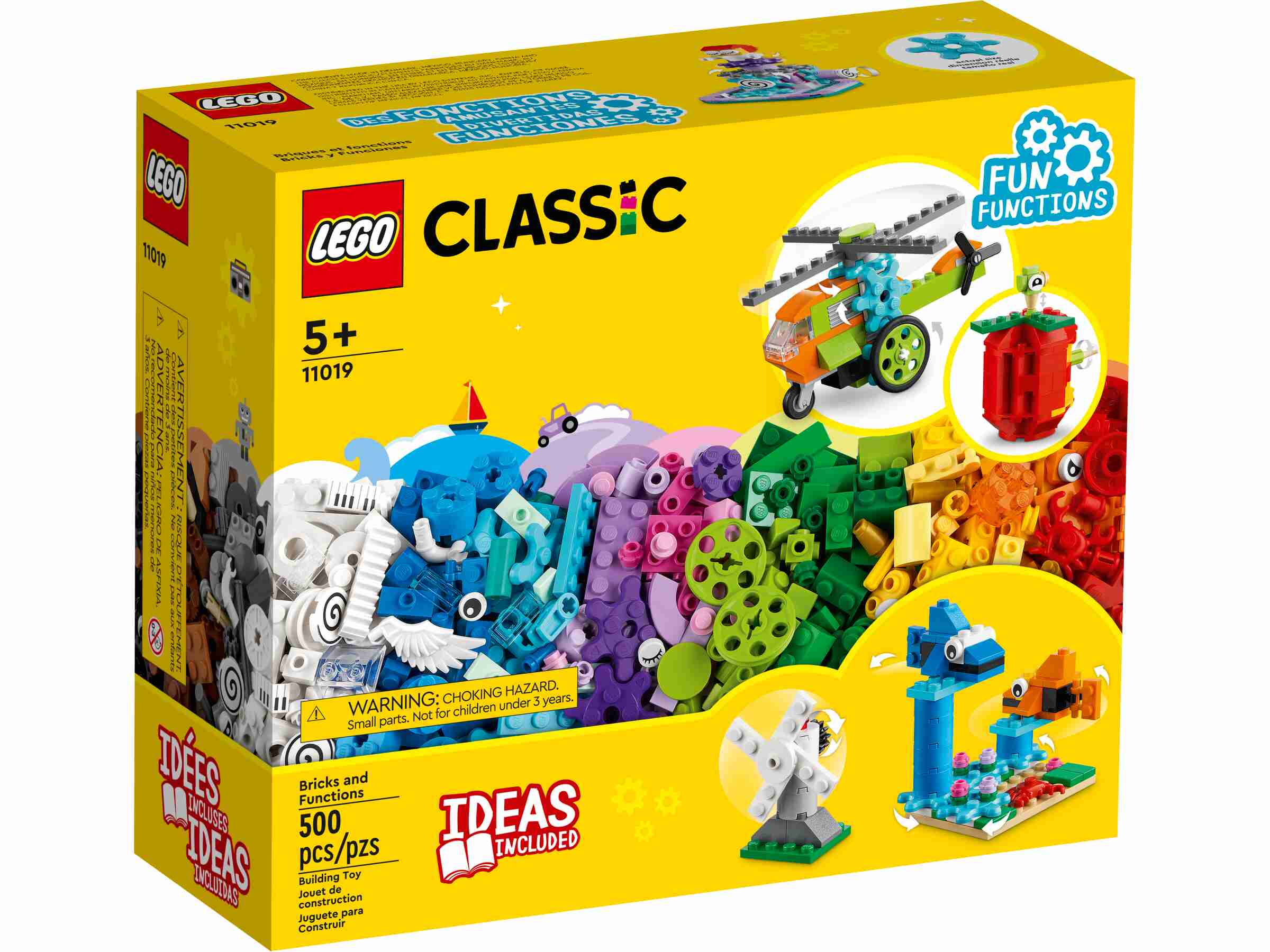 LEGO 11019 Classic Bausteine und Funktionen mit 7 faszinierenden Bauspielzeugen 