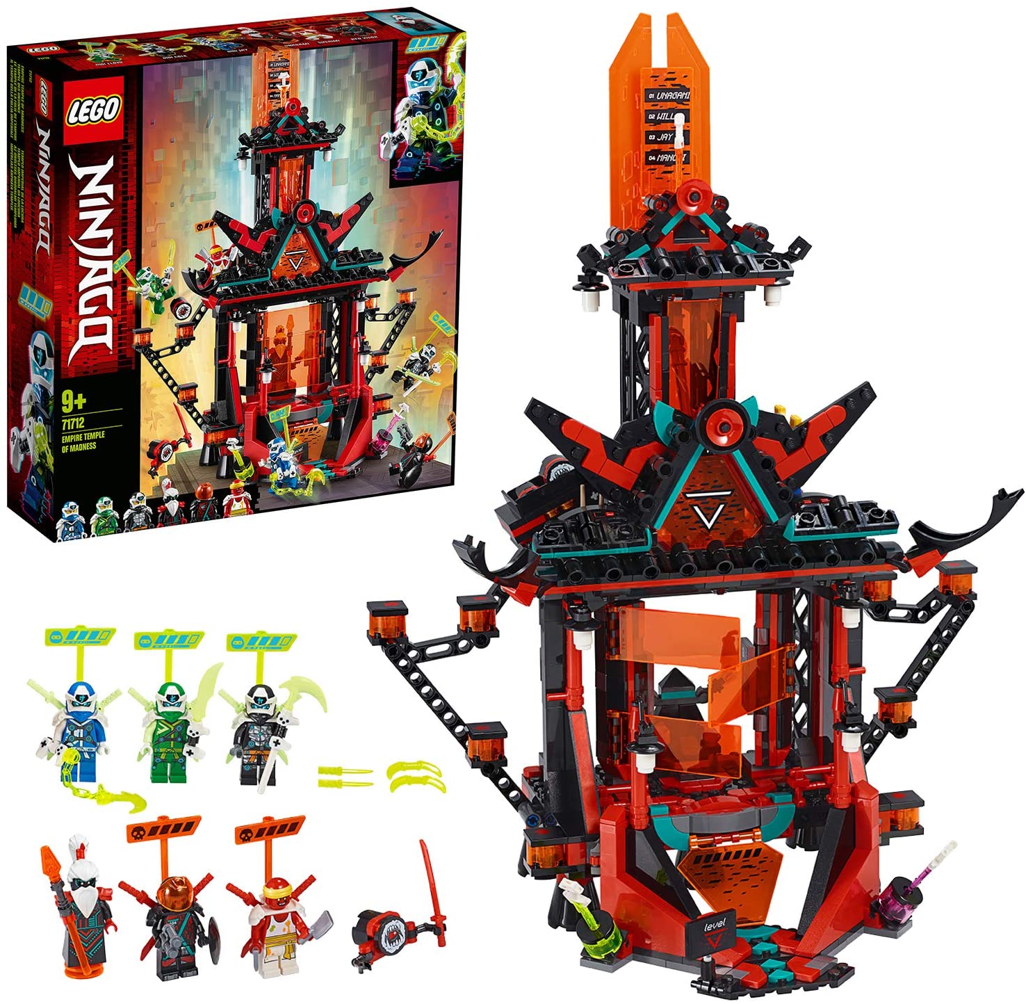 LEGO 71712 NINJAGO Empire Tempel des Unsinns, Bauset mit 6 Minifiguren
