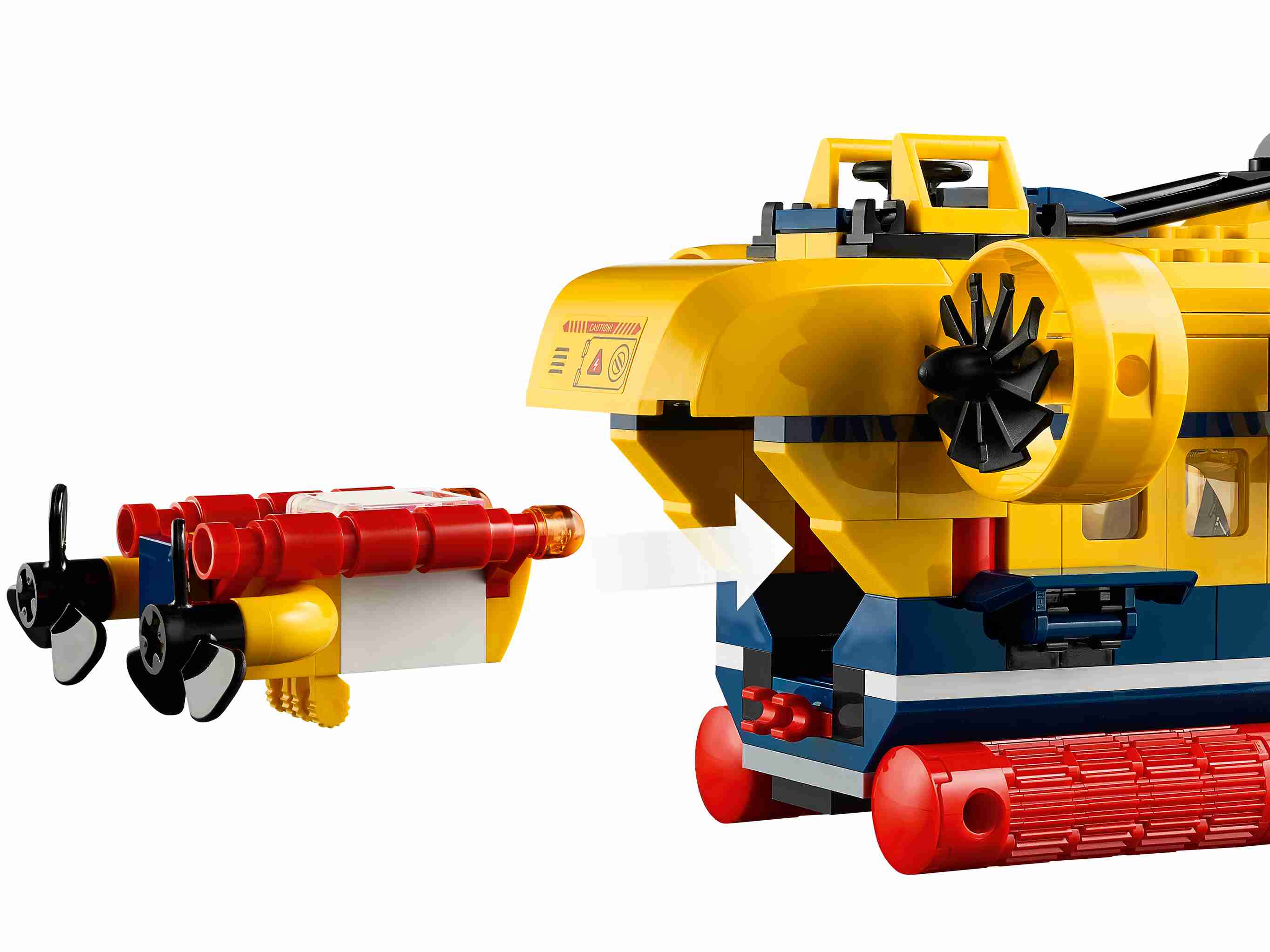LEGO 60264 City Meeresforschungs-U-Boot, Tiefsee Unterwasser Set