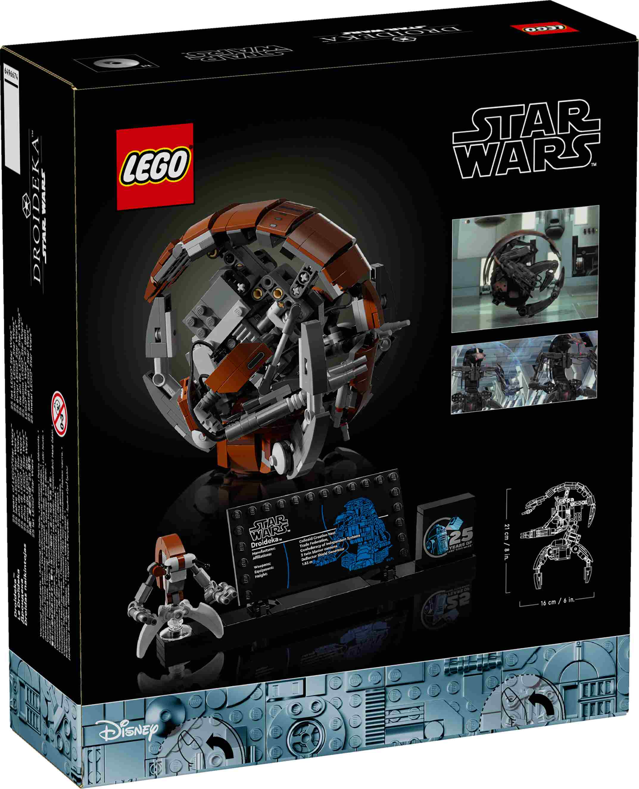 LEGO 75381 Star Wars Droideka, bewegliche Arme und Beine, Jubiläumsset