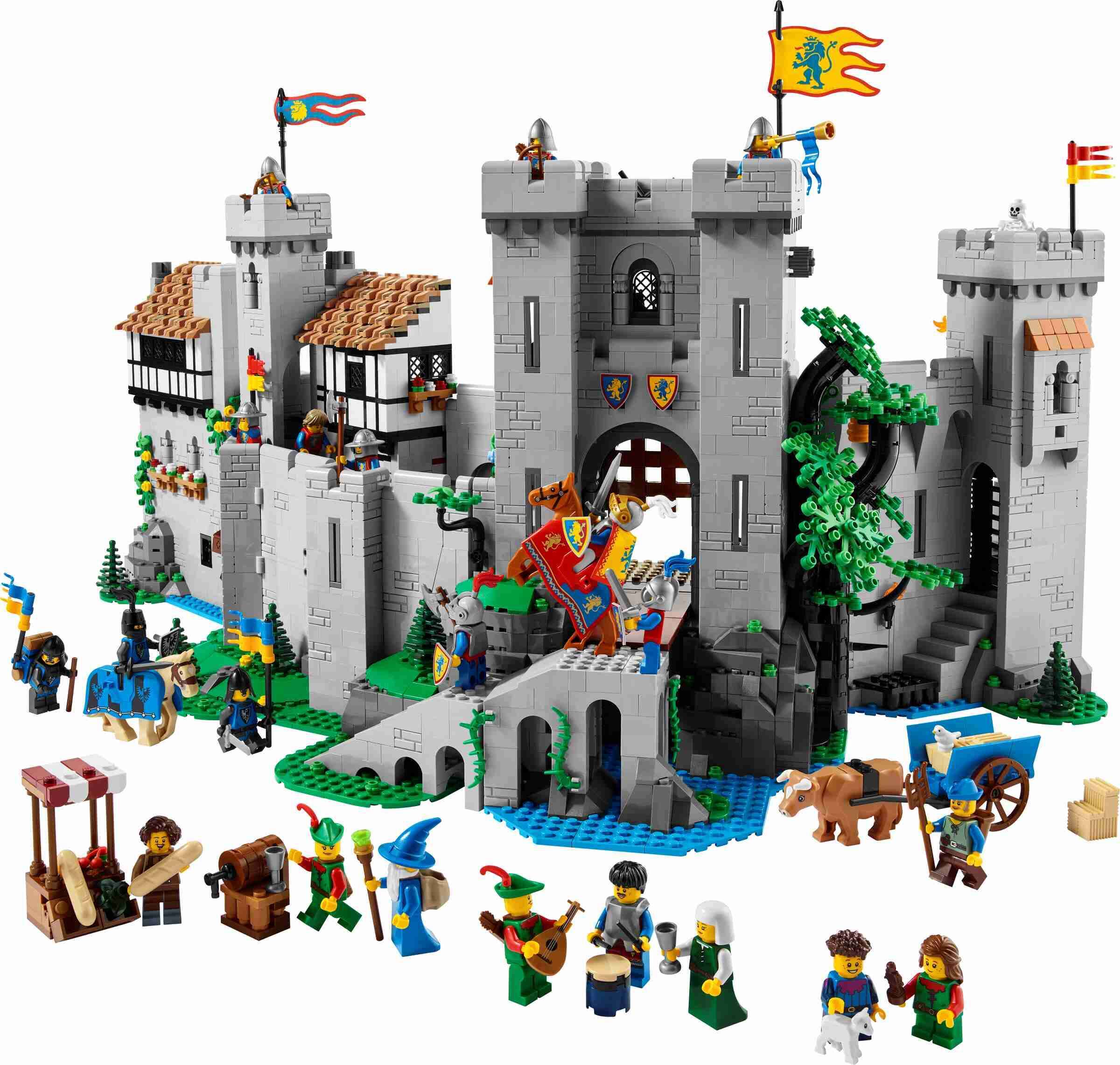 LEGO 10305 Icons Burg der Löwenritter, 22 Minifiguren, Jede Menge Details