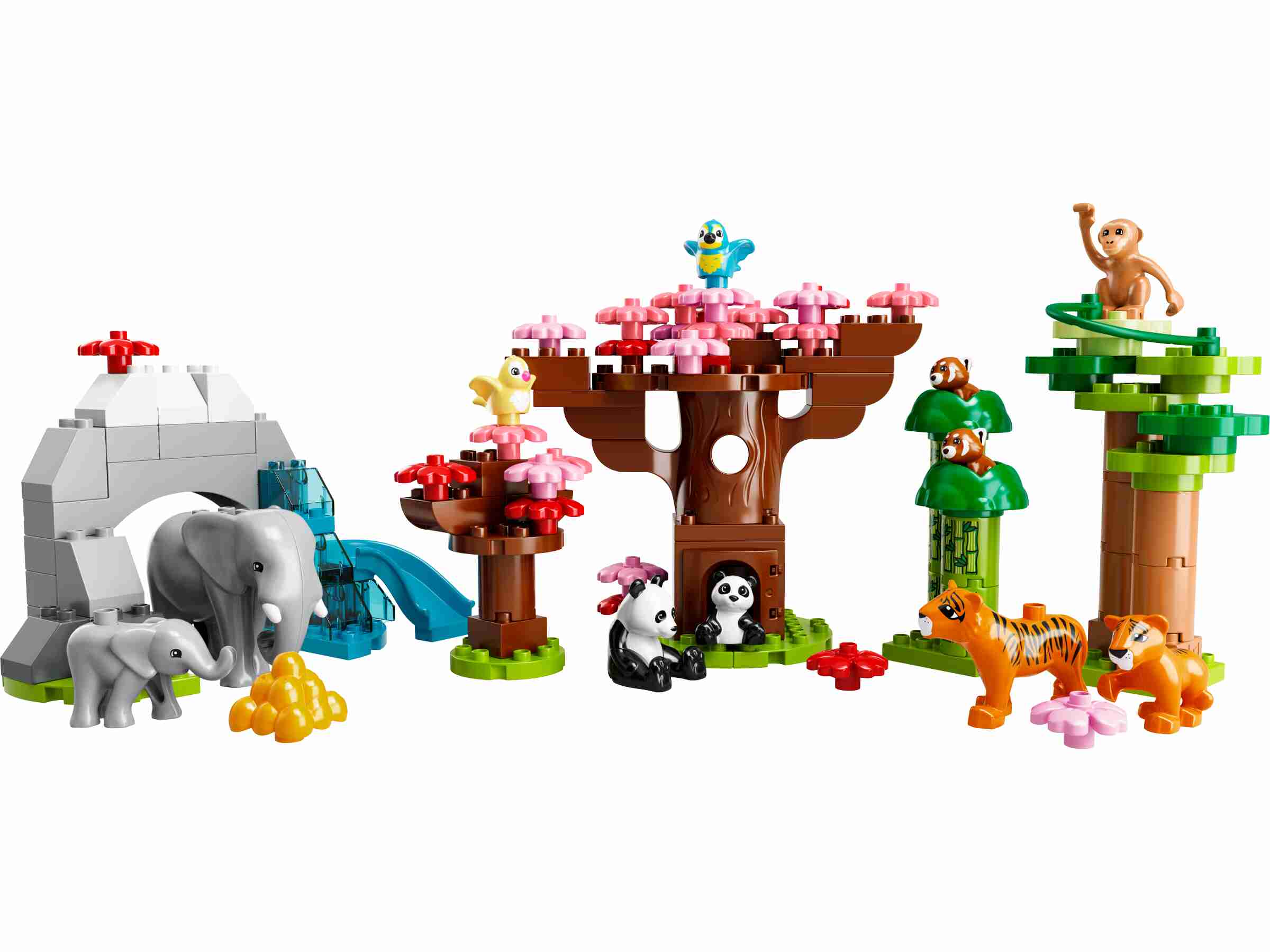 LEGO 10974 DUPLO Wilde Tiere Asiens Spielzeug-Set mit Sound
