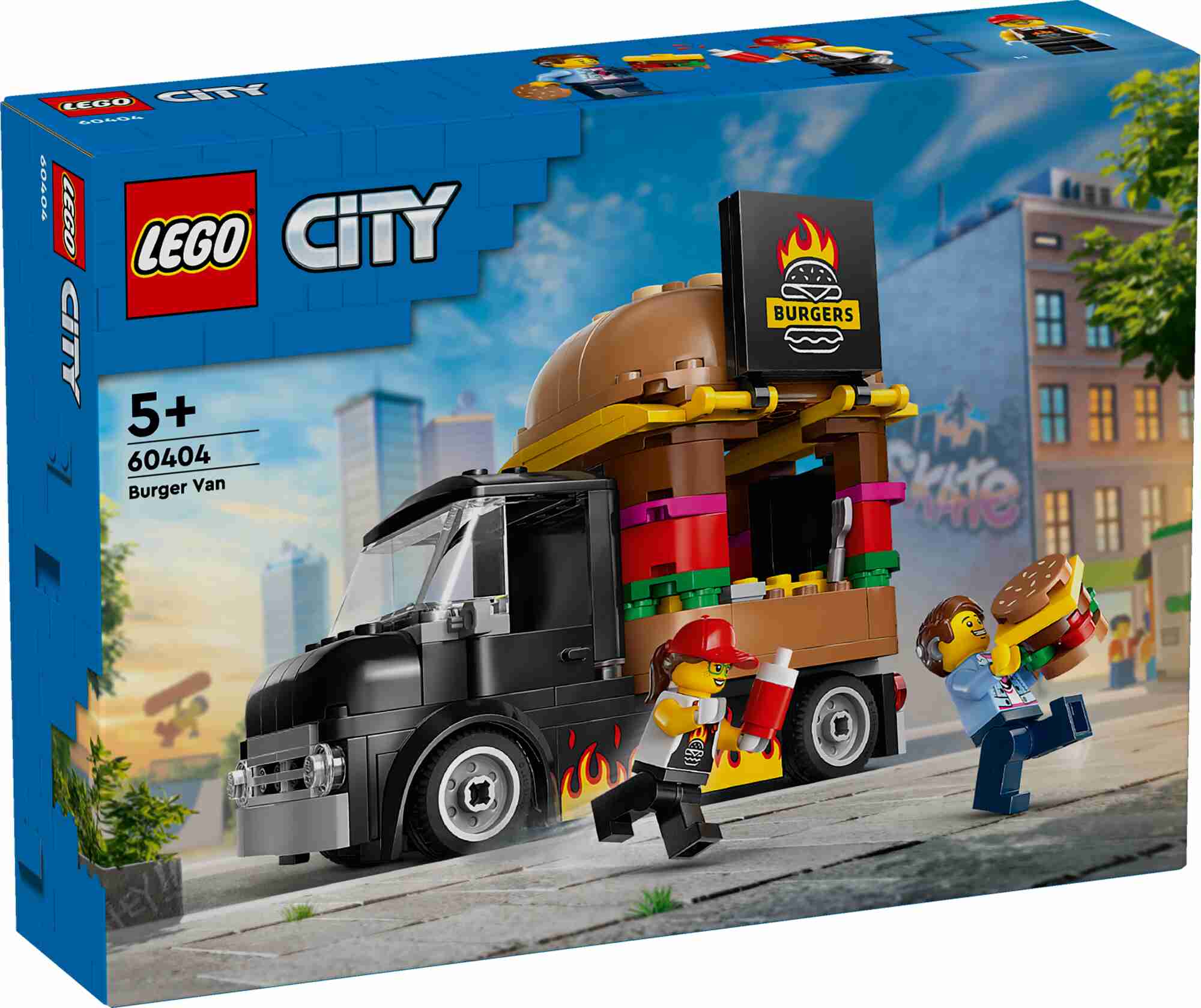 LEGO 60404 City Burger-Truck, 2 Minifiguren
