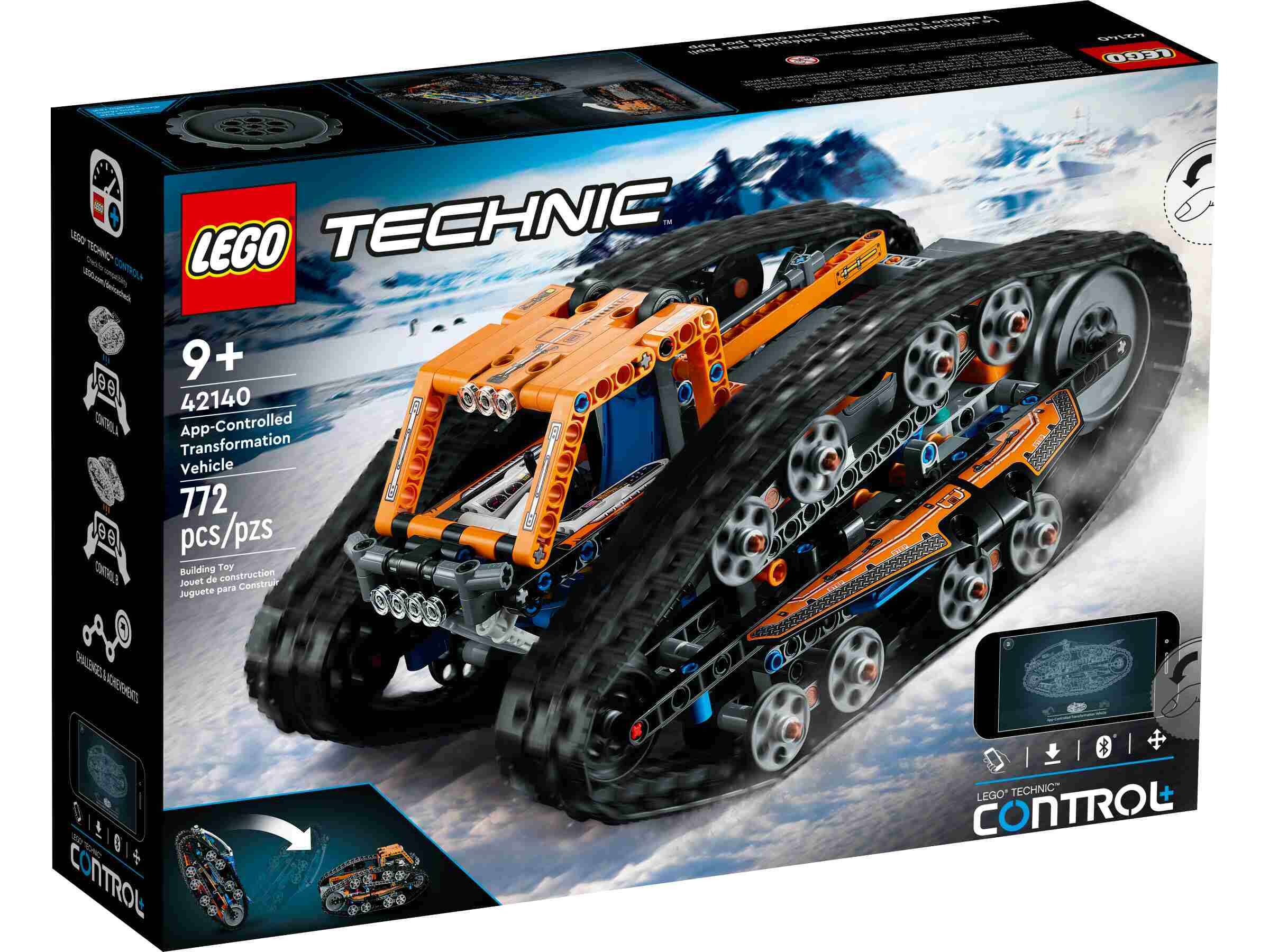 LEGO 42140 Technic App-gesteuertes Transformationsfahrzeug, 2-in-1