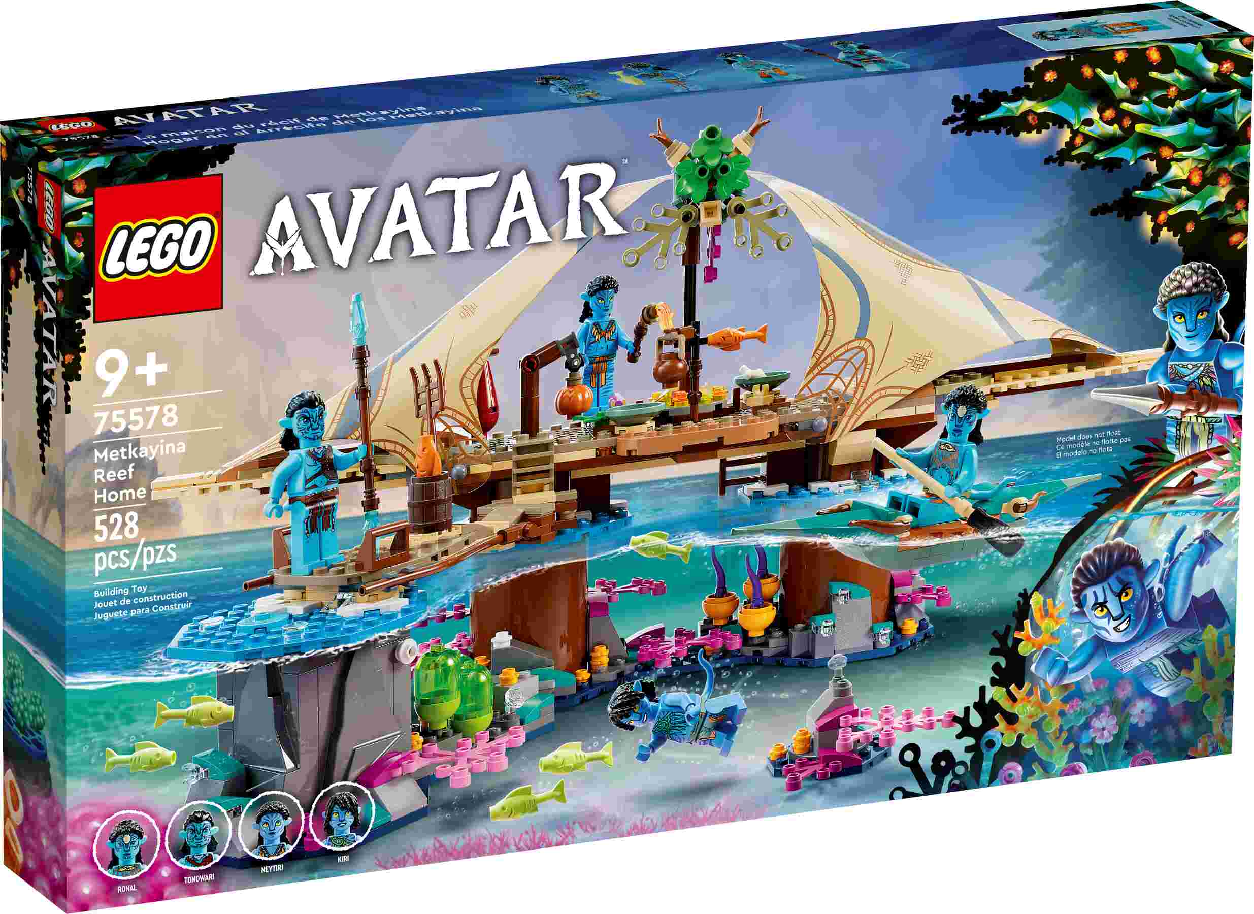 LEGO 75578 Avatar Das Riff der Metkayina, Neytiri, Kiri, Ronal und Tonowari