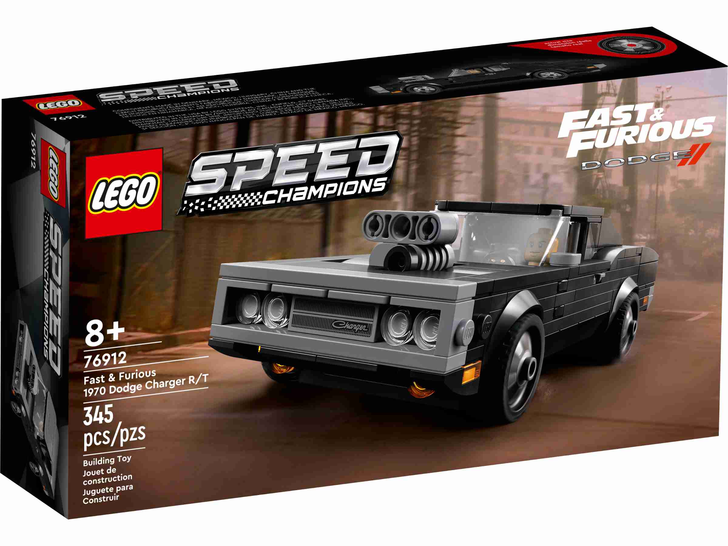 LEGO 76912 Speed Champions Fast & Furious 1970 Dodge Charger R/T mit Toretto
