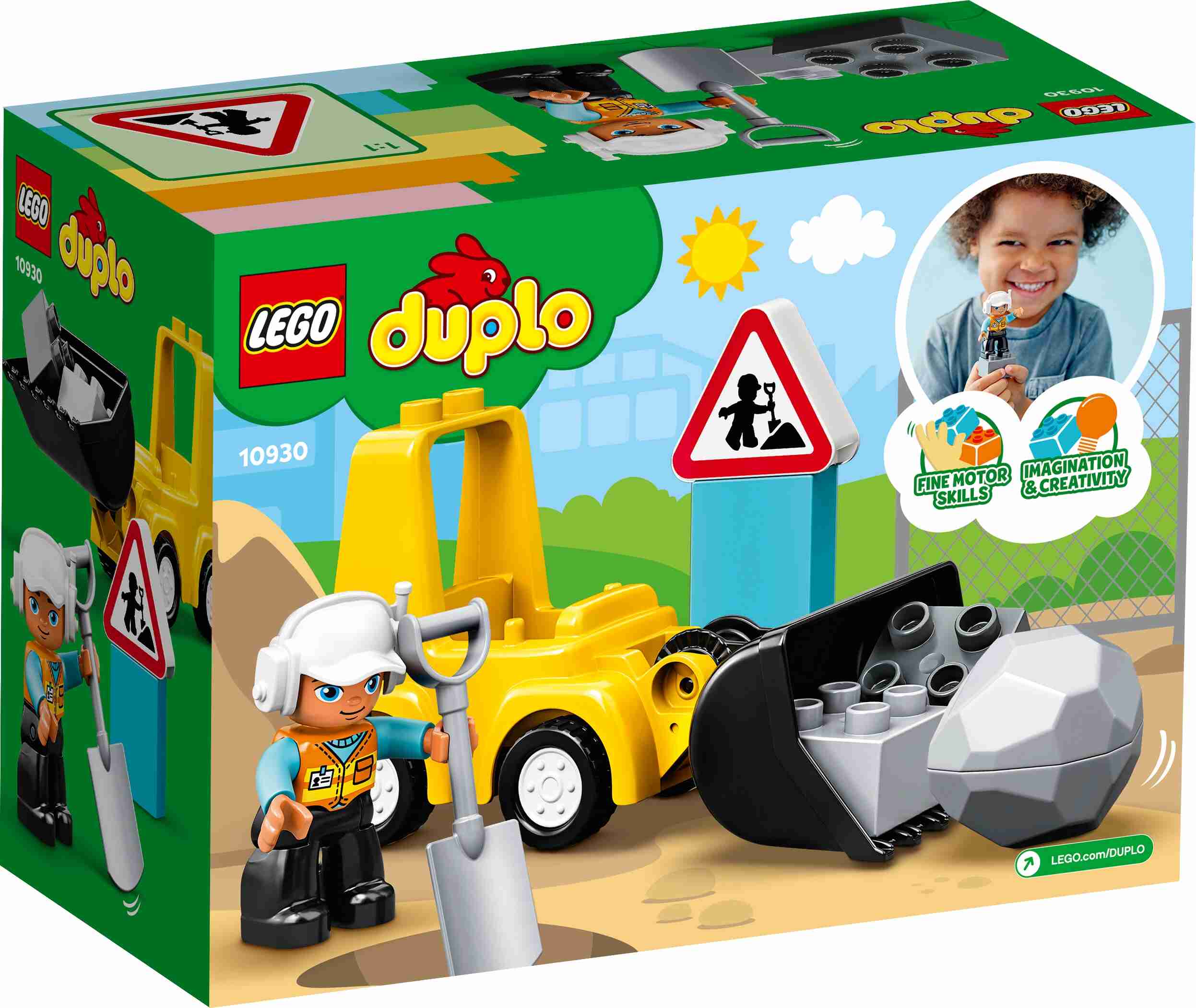 LEGO 10930 DUPLO Radlader, Spielzeug-Set mit Baufahrzeug